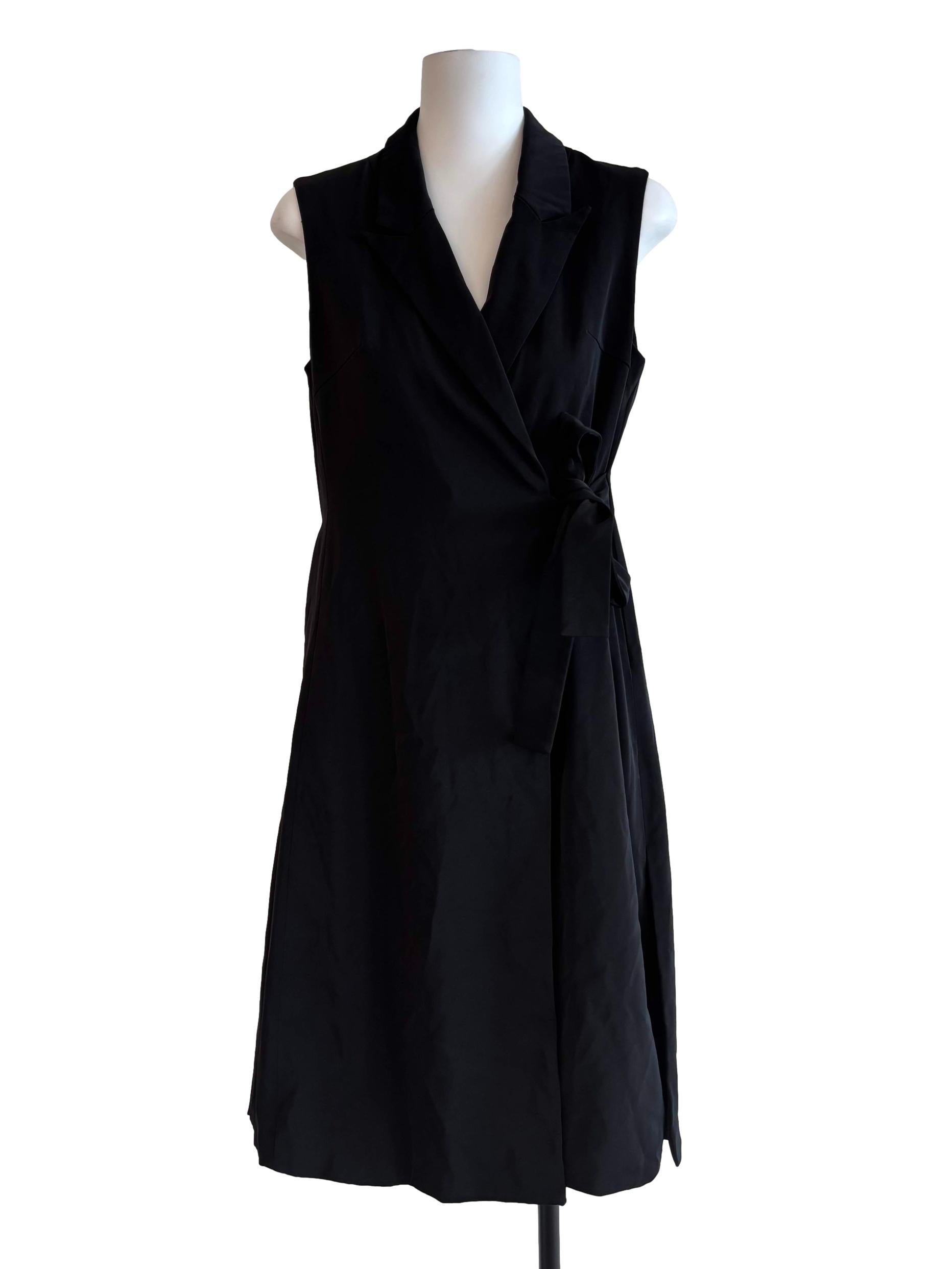 Onyx Black A-Line Blazer Dress