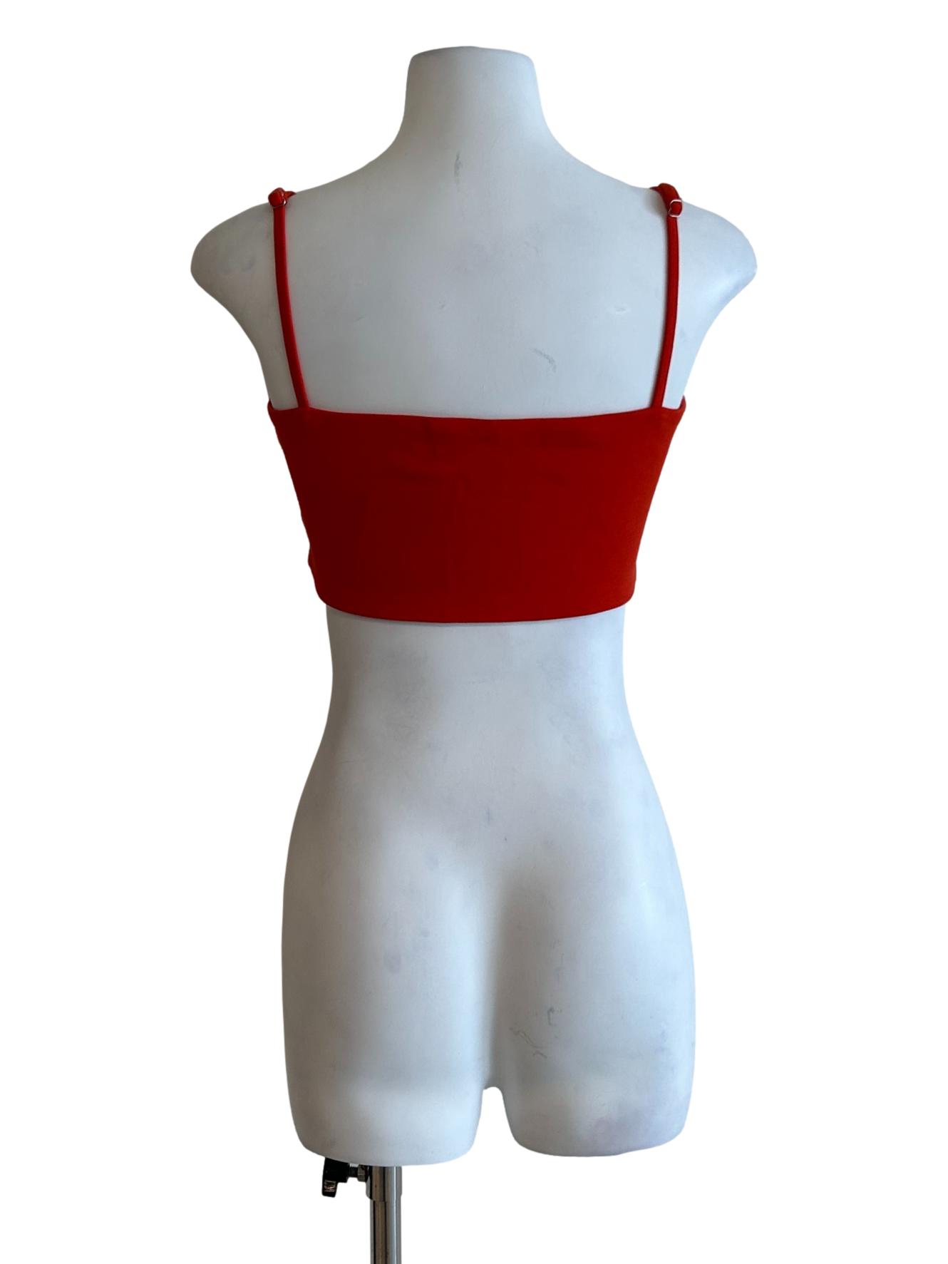 Orange Cami Crop Top