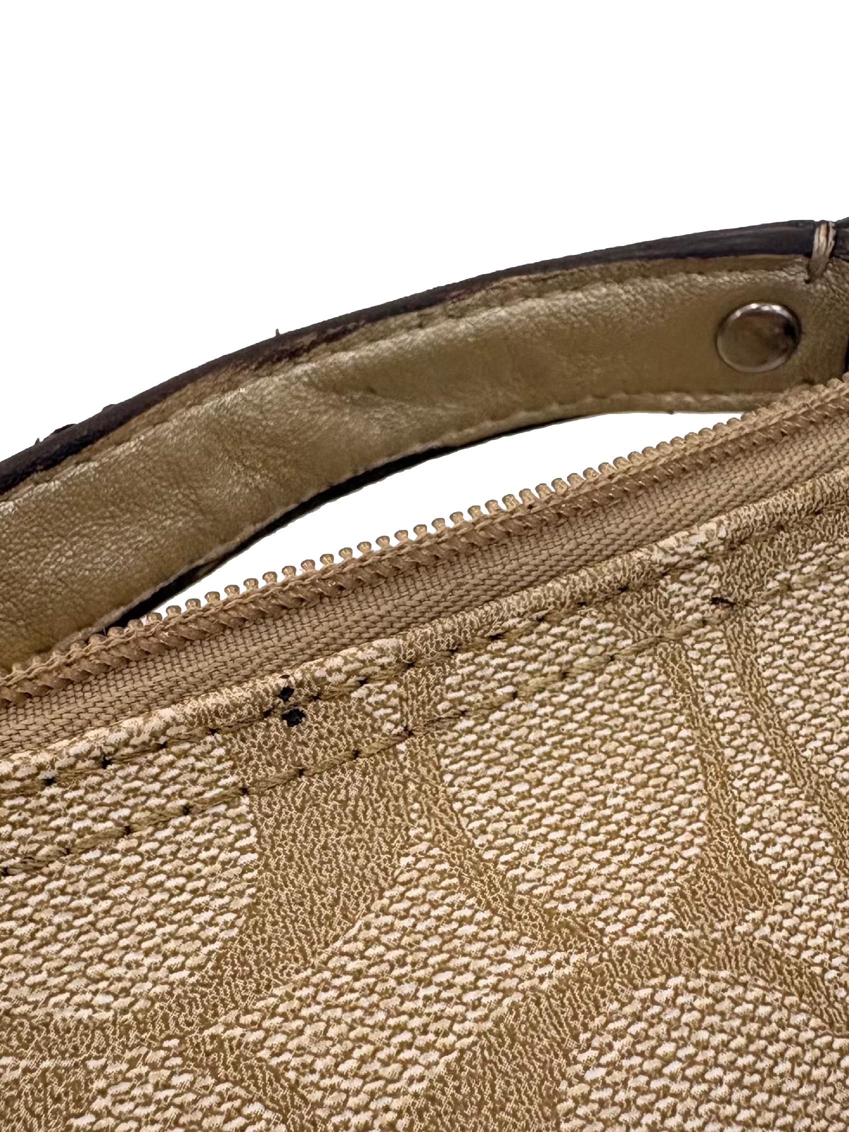 Beige Sufflette Coach Shoulder Bag