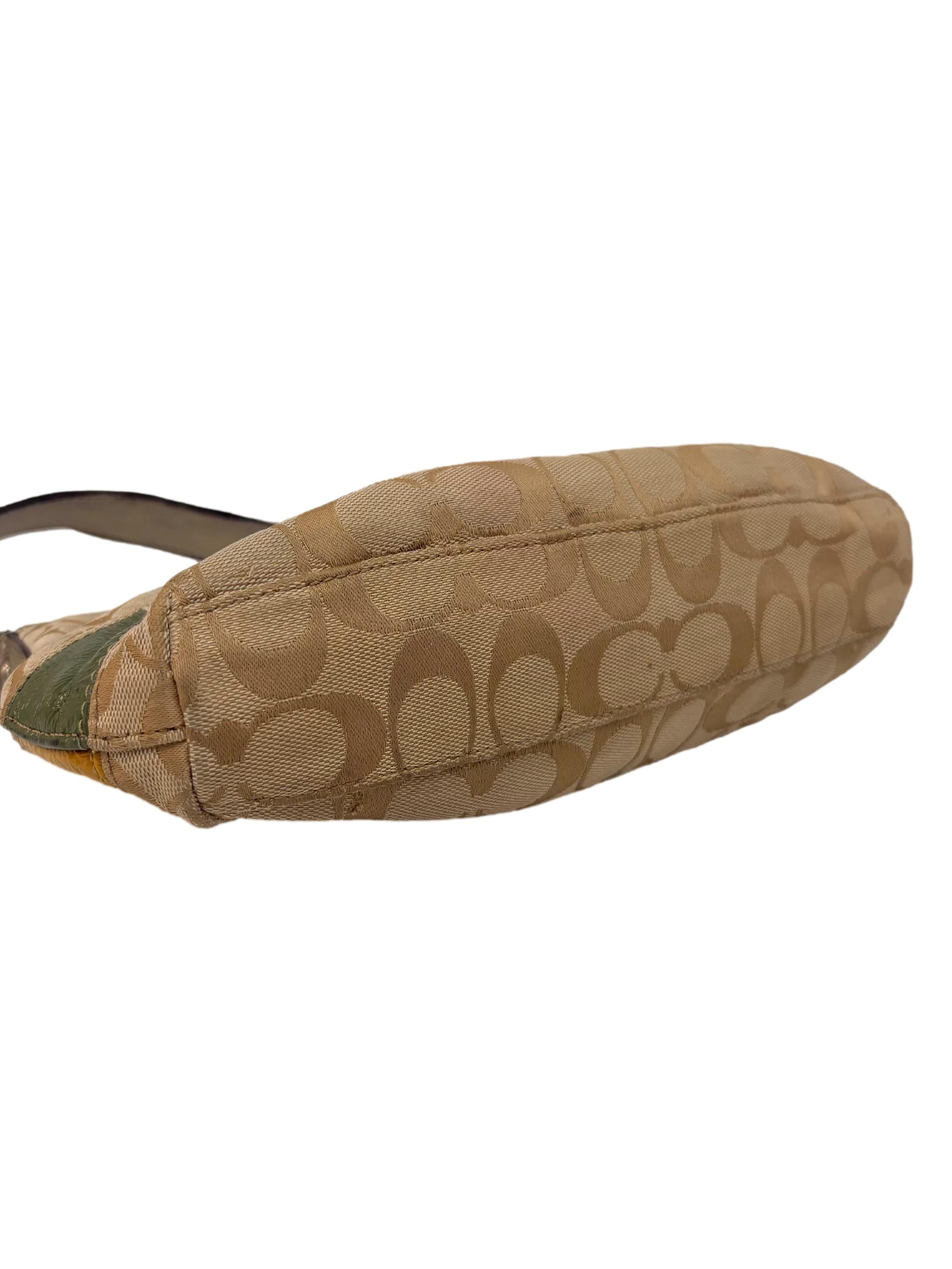 Beige Multicolour Patchwork Shoulder Bag