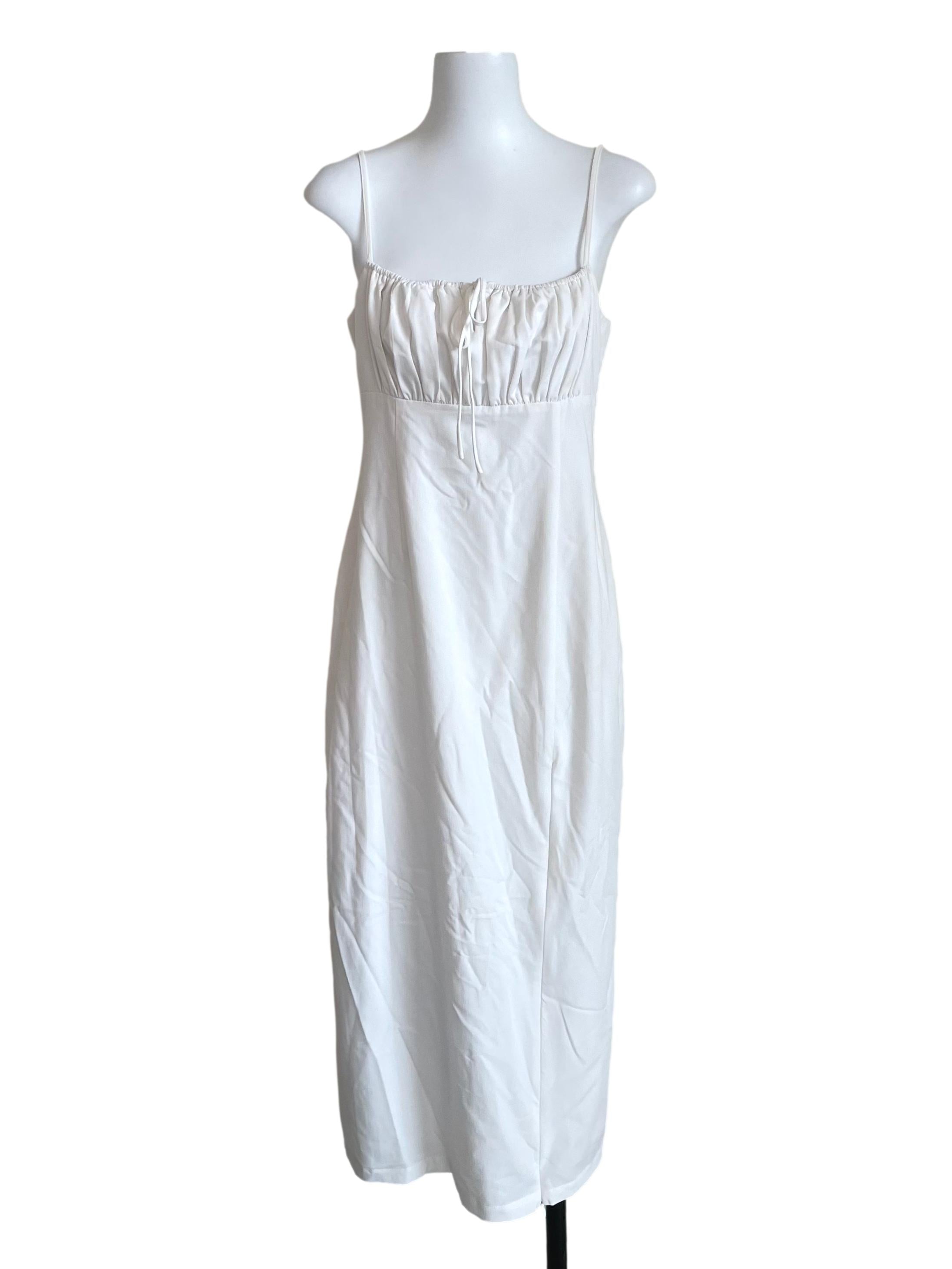 White Milkmaid Slip Dress
