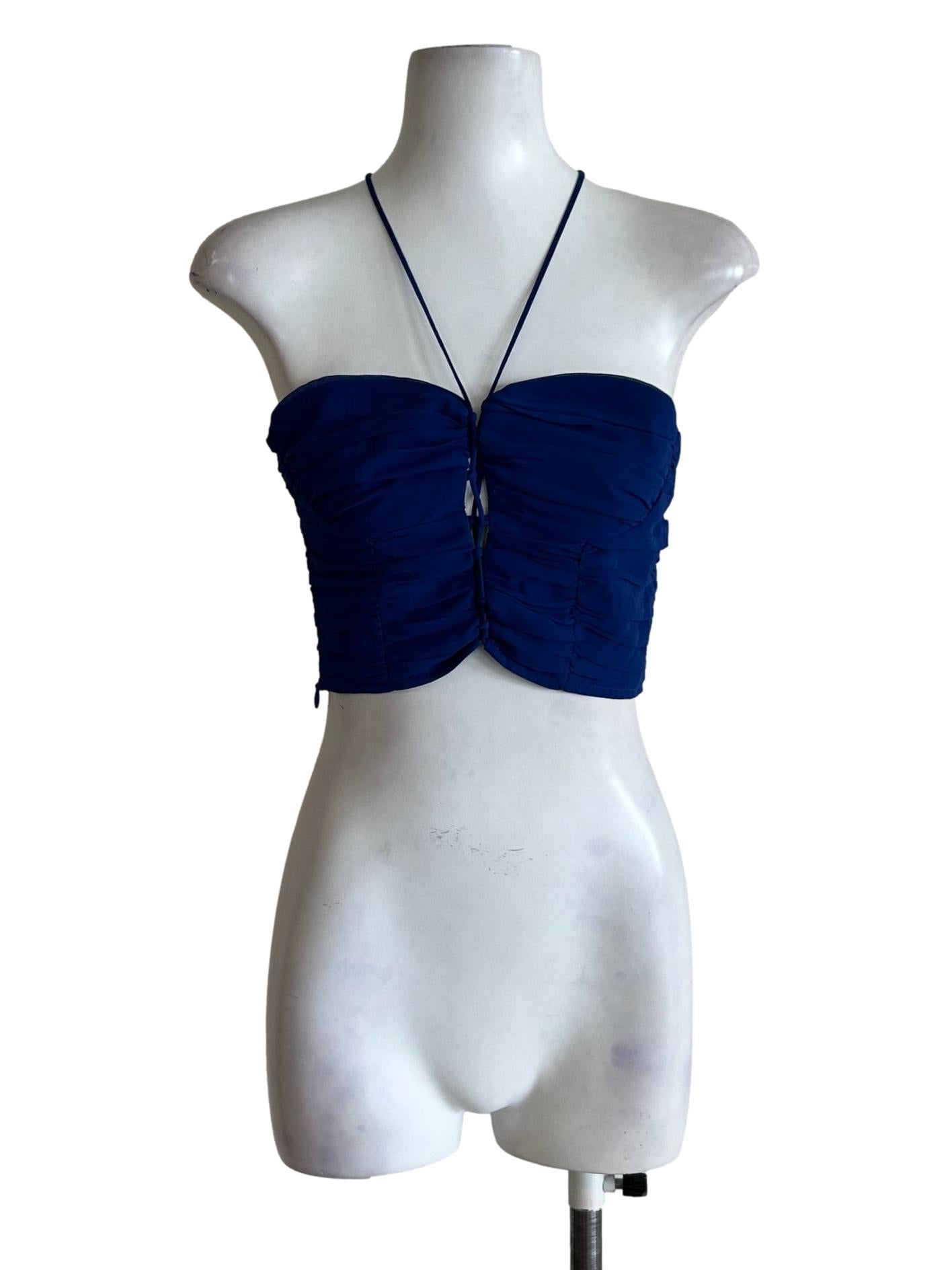 Admiral Blue Ruched Top