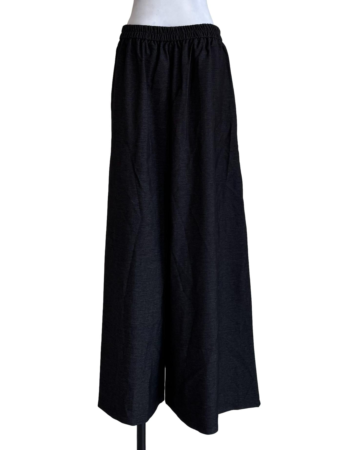 Static Black Wide Leg Pants