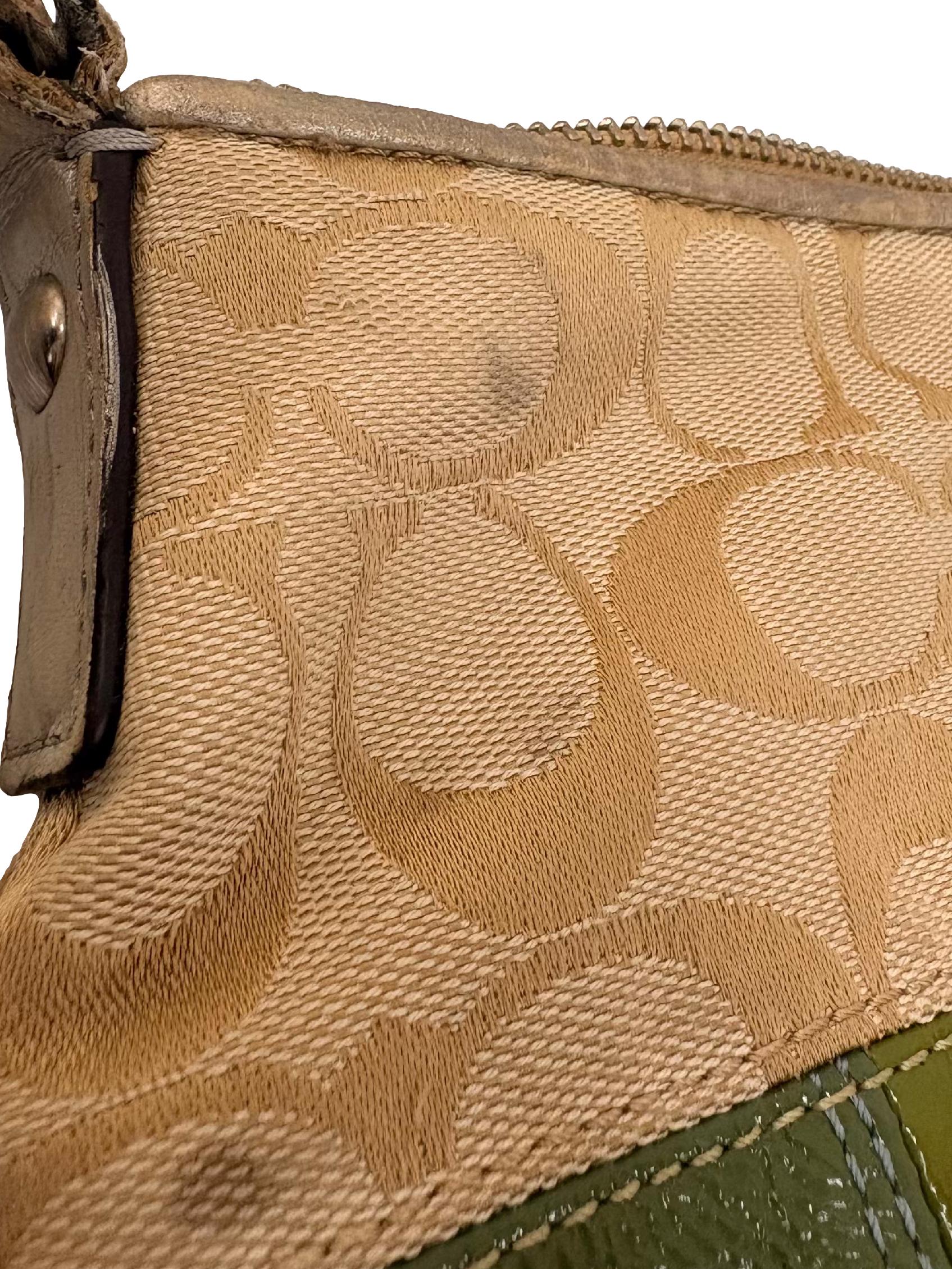 Beige Multicolour Patchwork Shoulder Bag