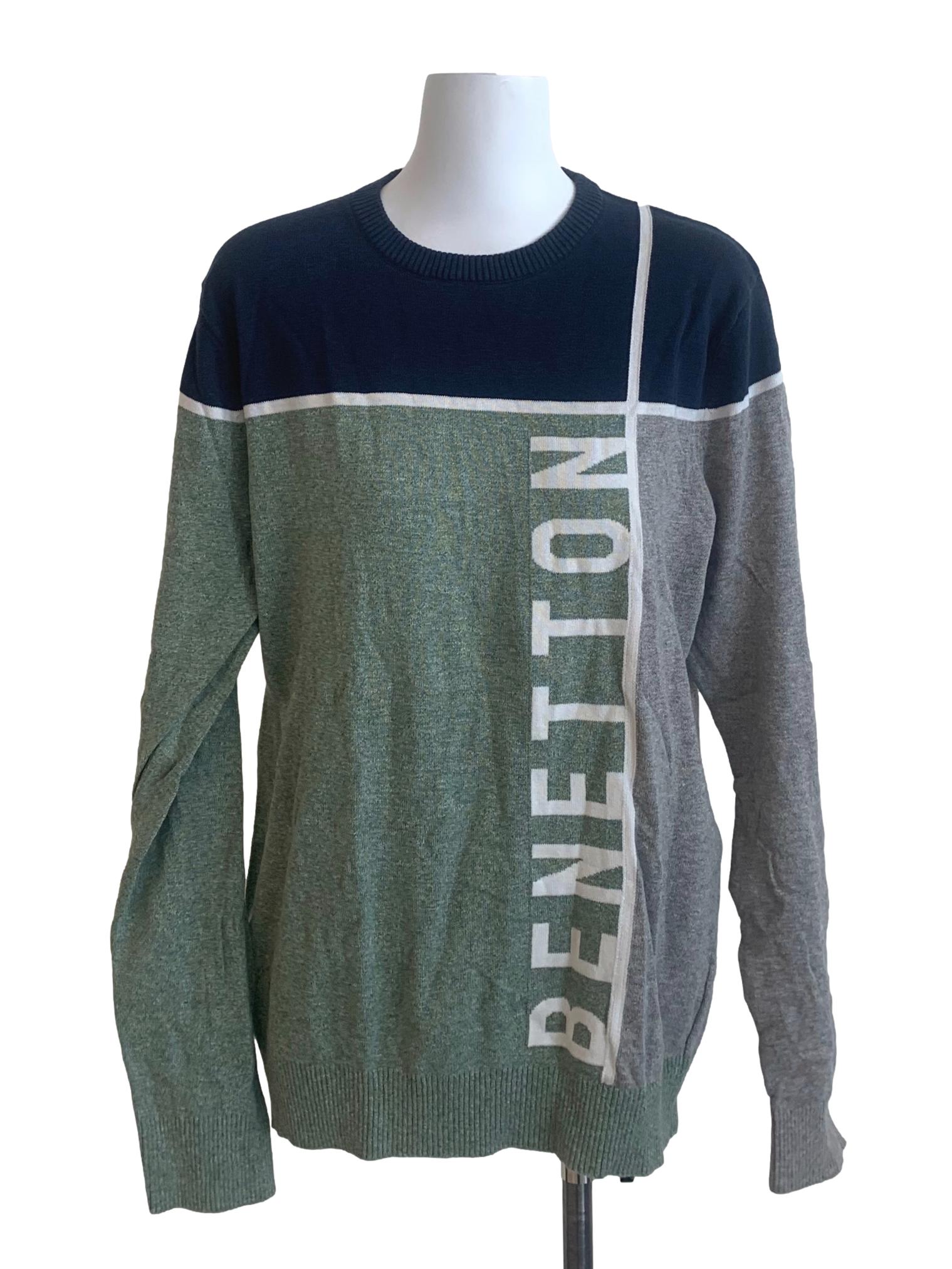 Green Pattern Sweatshirt Top