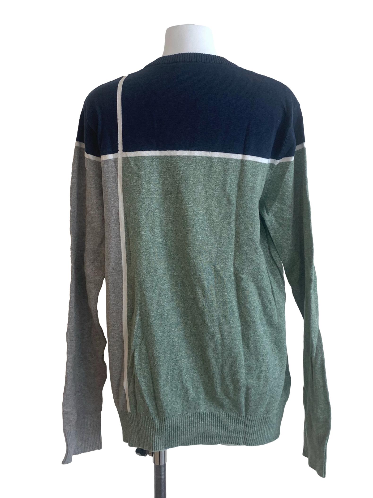 Green Pattern Sweatshirt Top