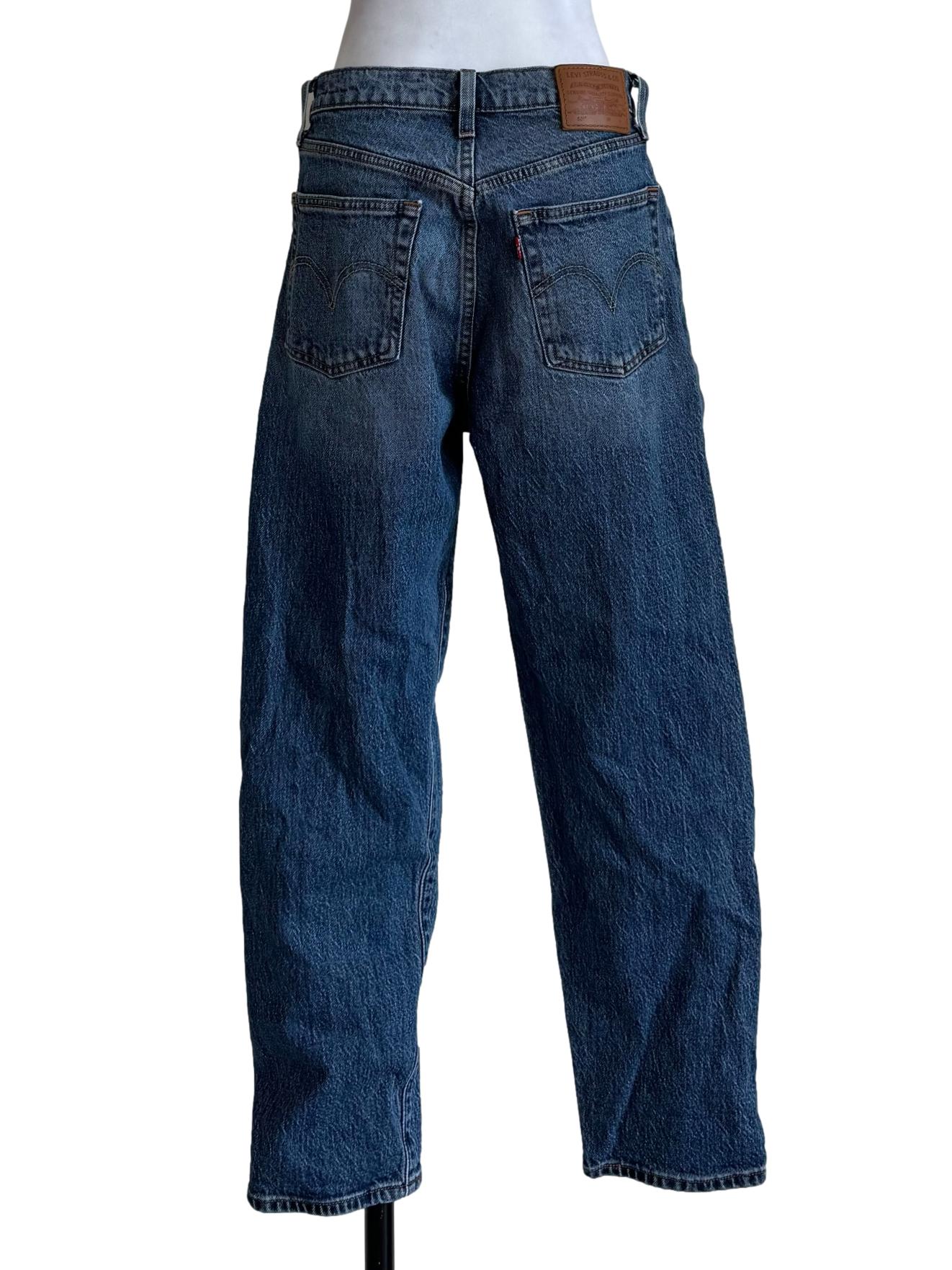 Acid Wash Straight Cut Jeans