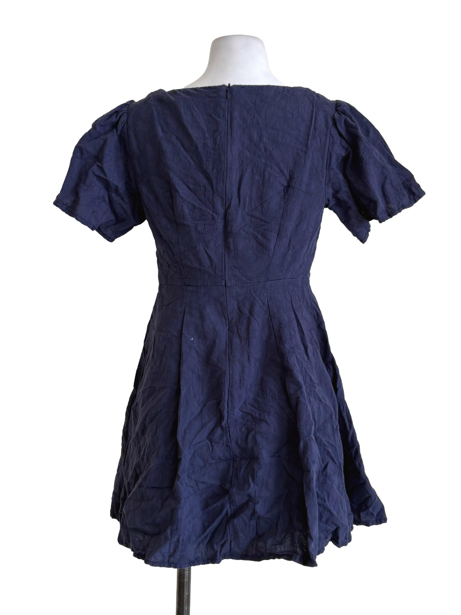 Navy Blue Floral Rompers