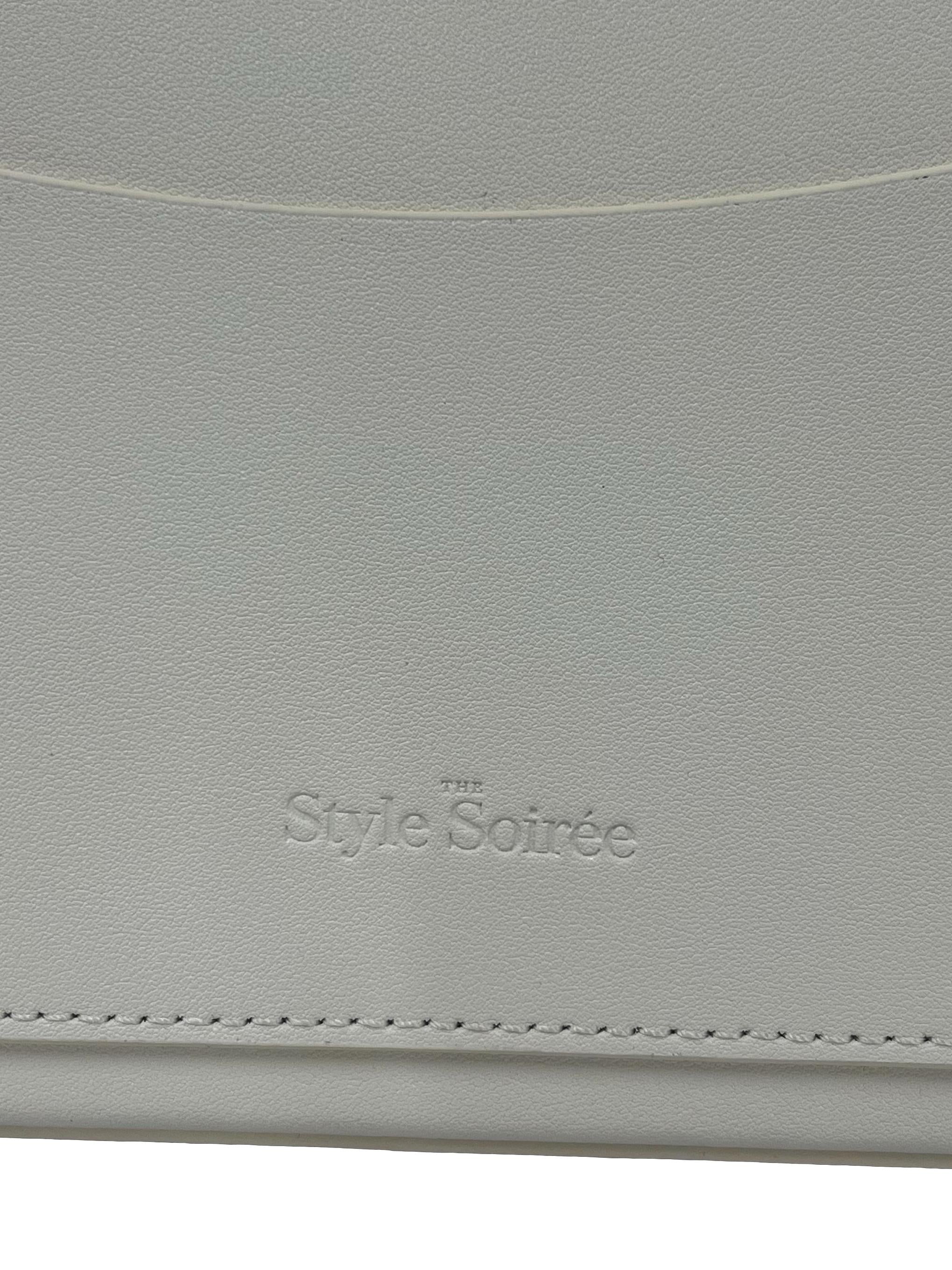 White Cheyenne Chain Rounded Shoulder Bag