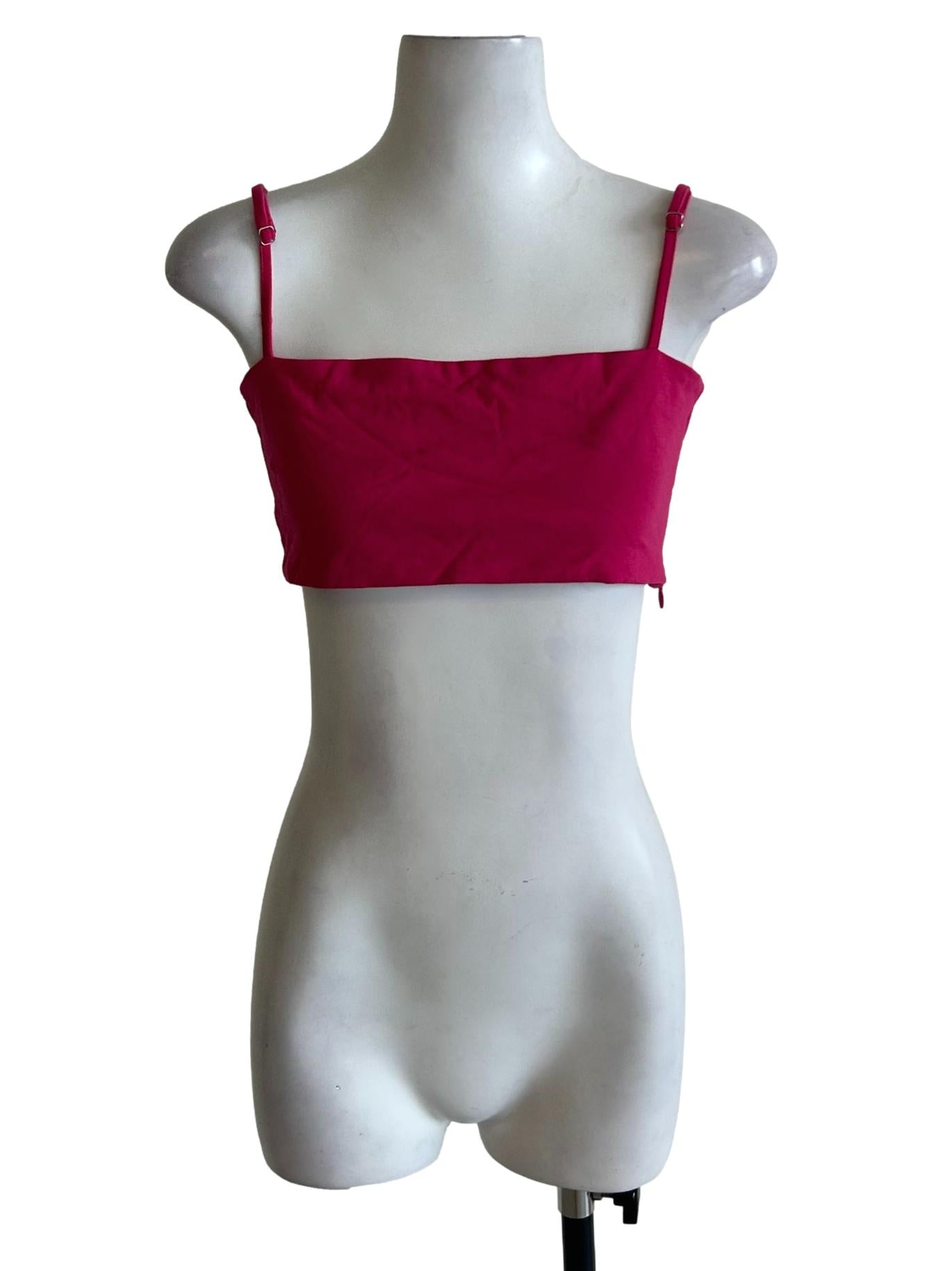 Hot Pink Cami Crop Top