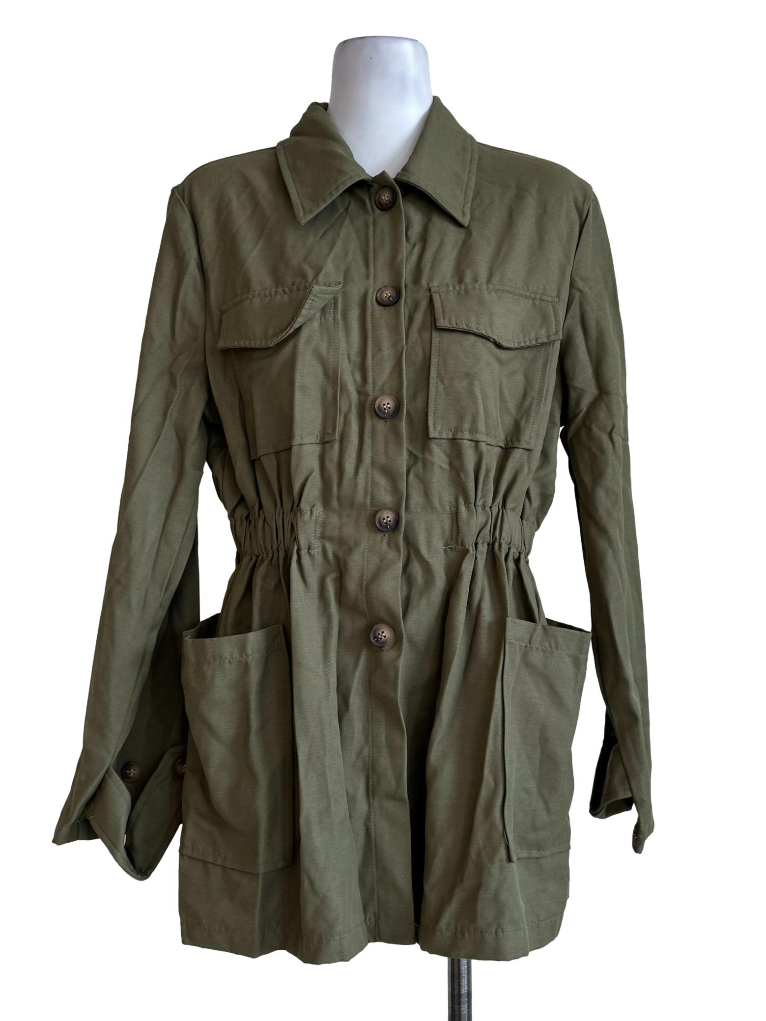 Grass Green Long Sleeve Blouse