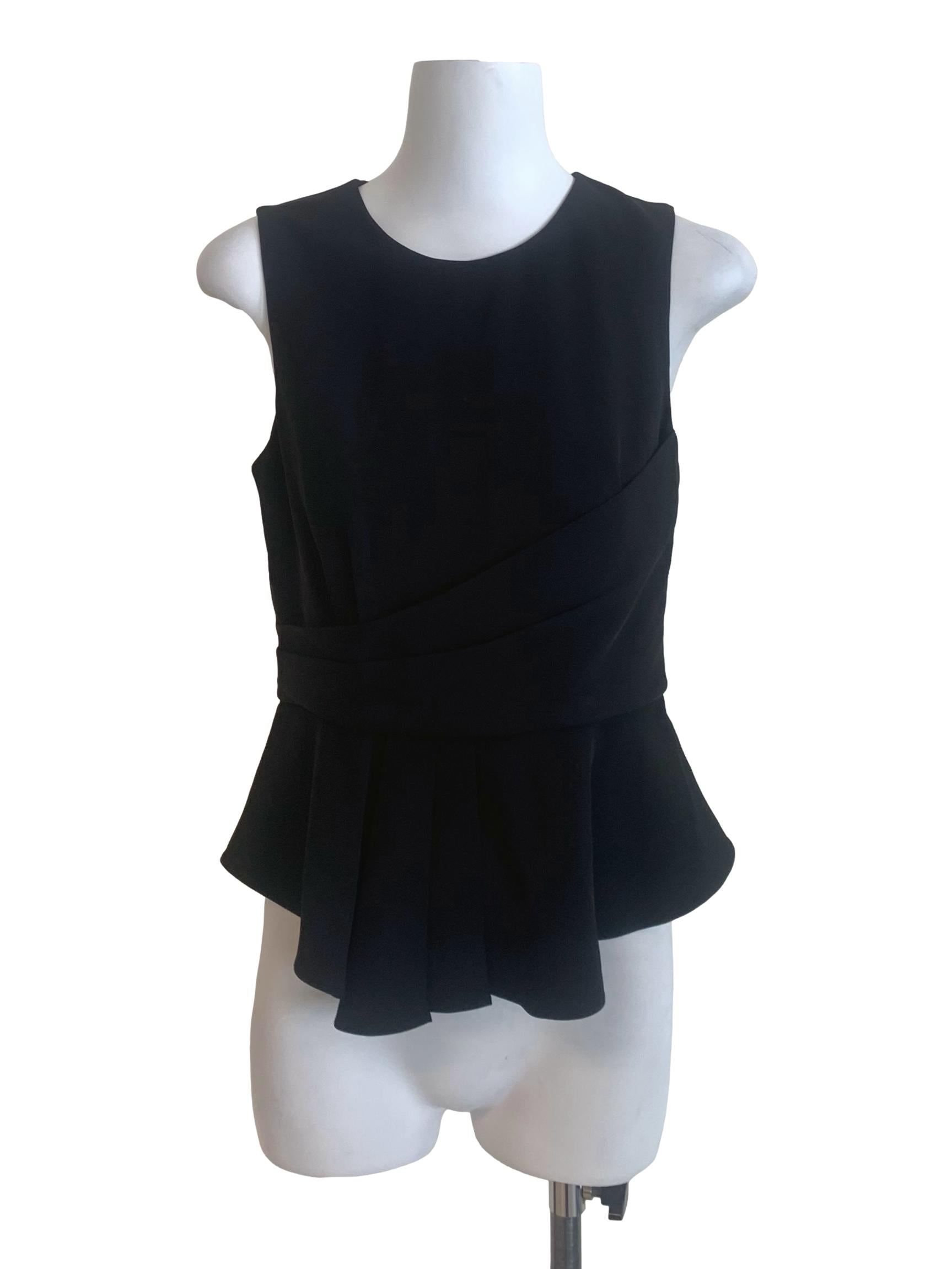 Black Round Neck Top LB