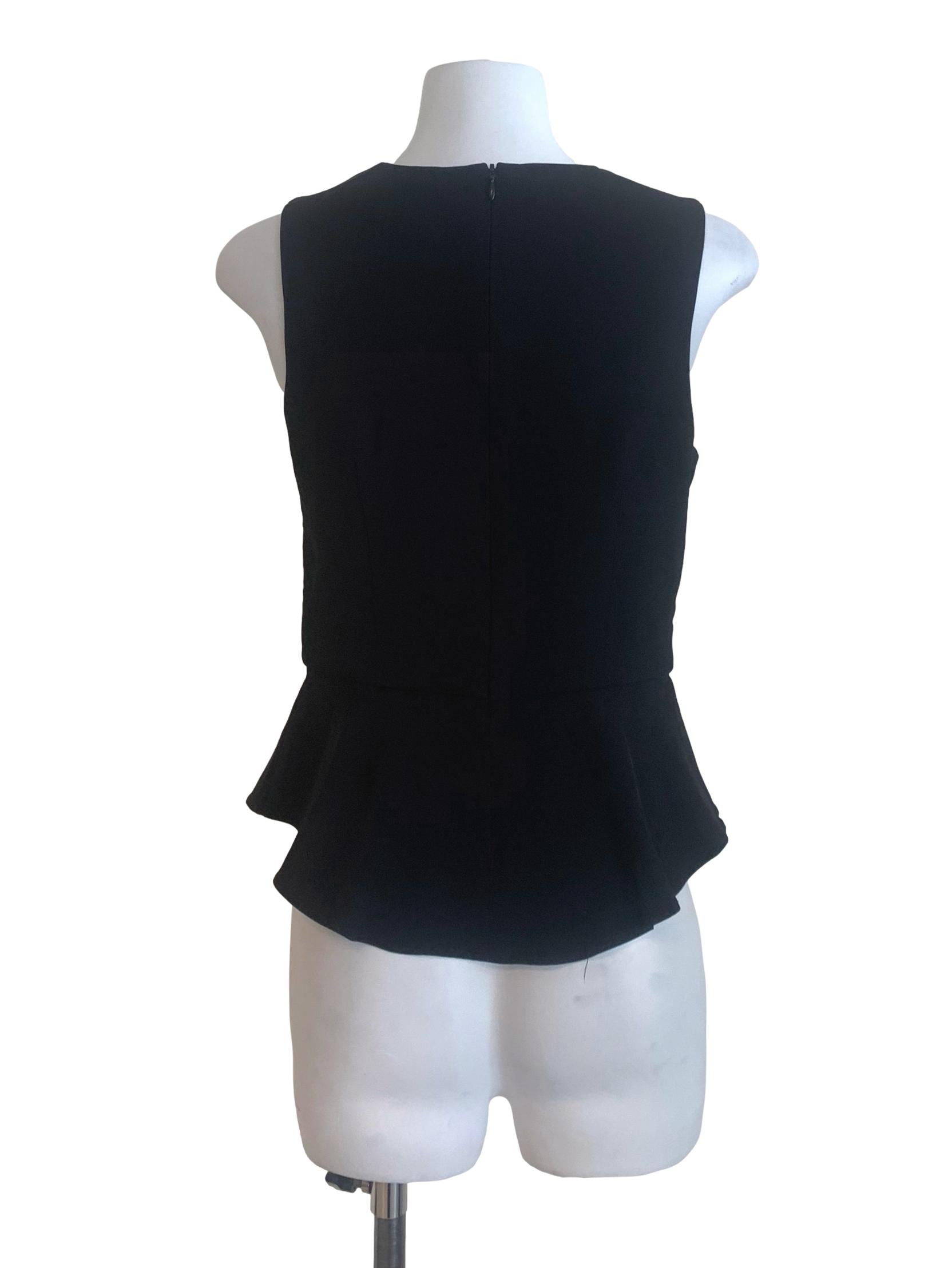 Black Round Neck Top LB