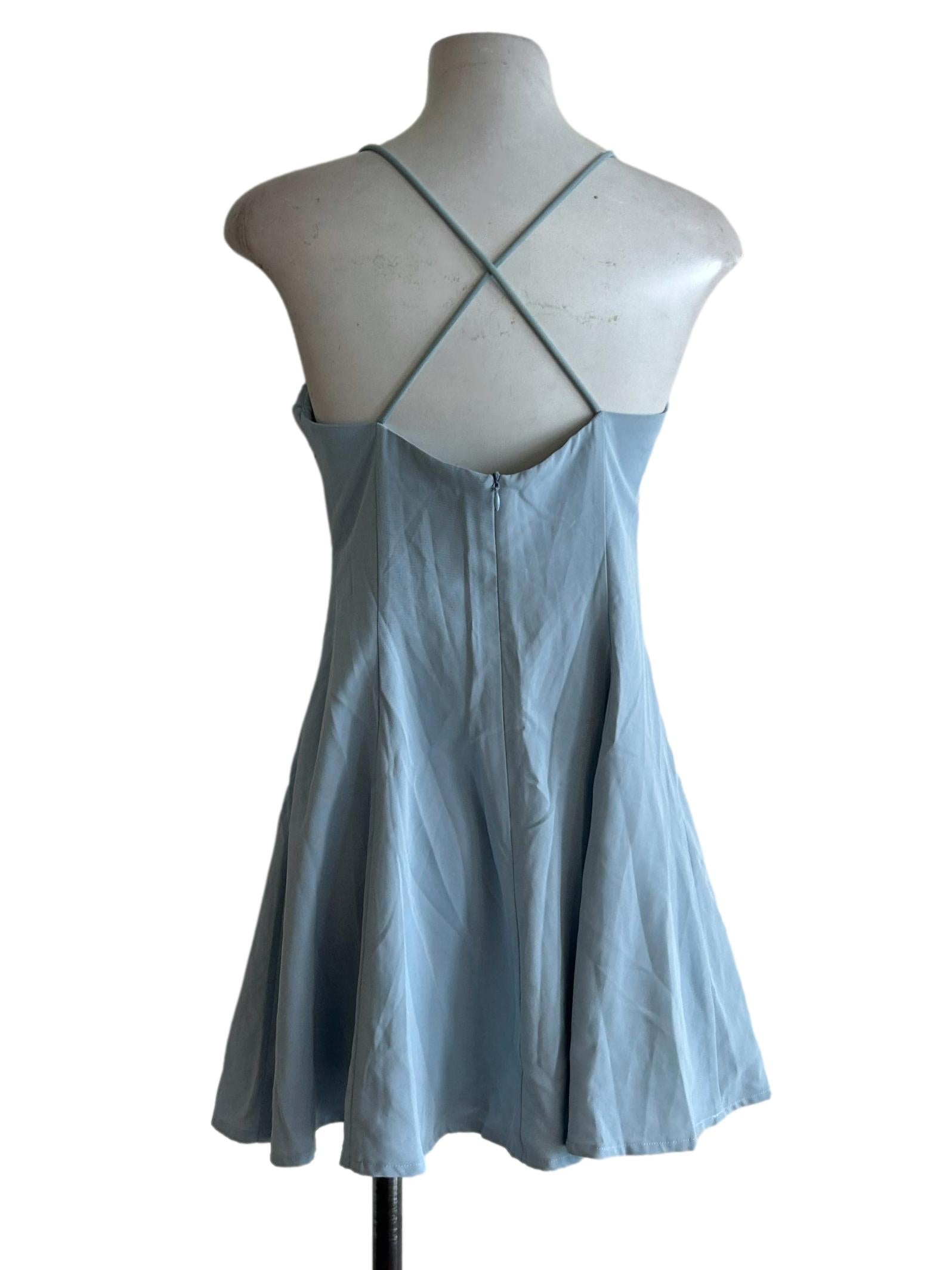 Baby Blue Mini Dress
