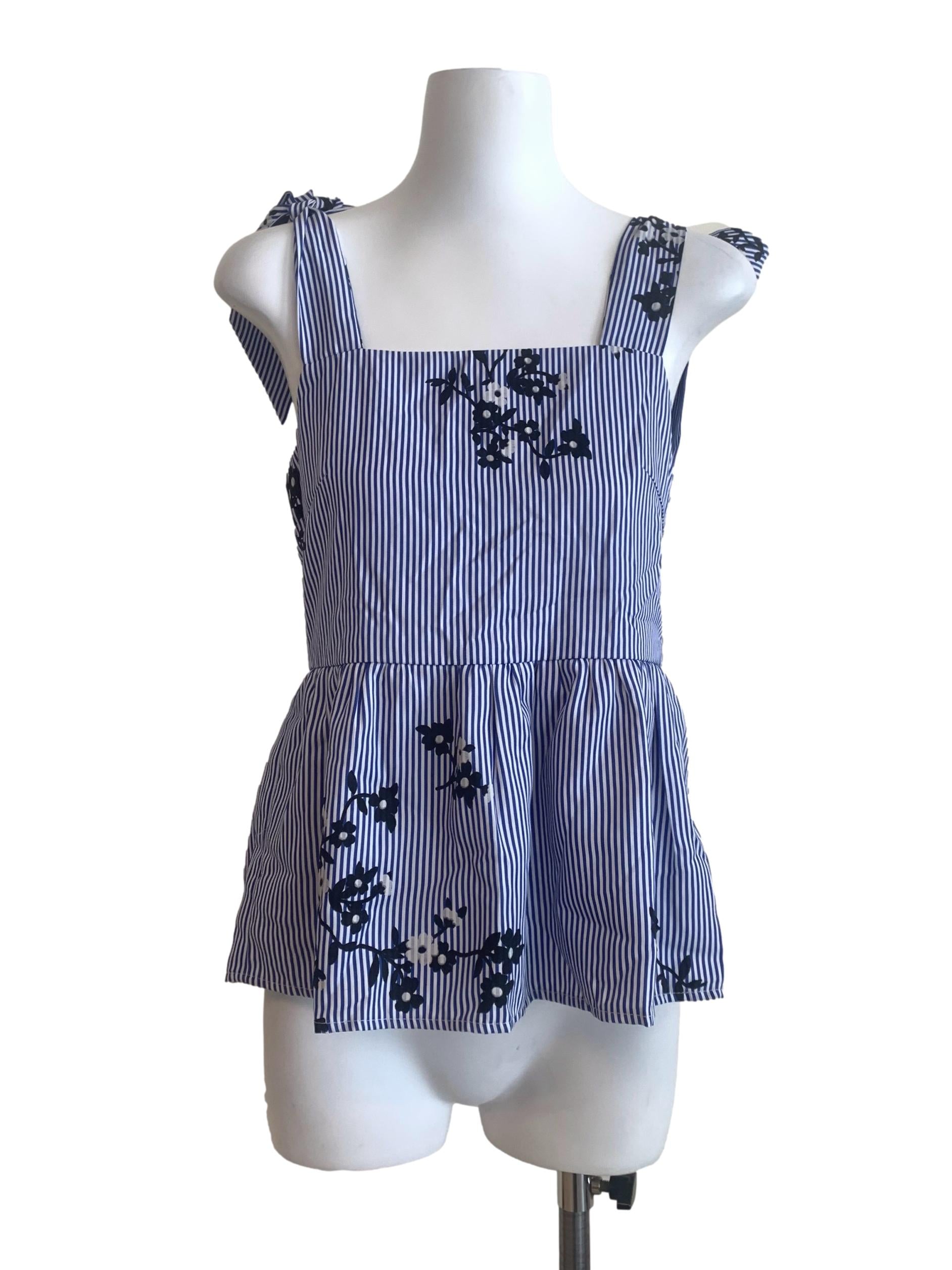 Heather Purple Floral Pattern Top