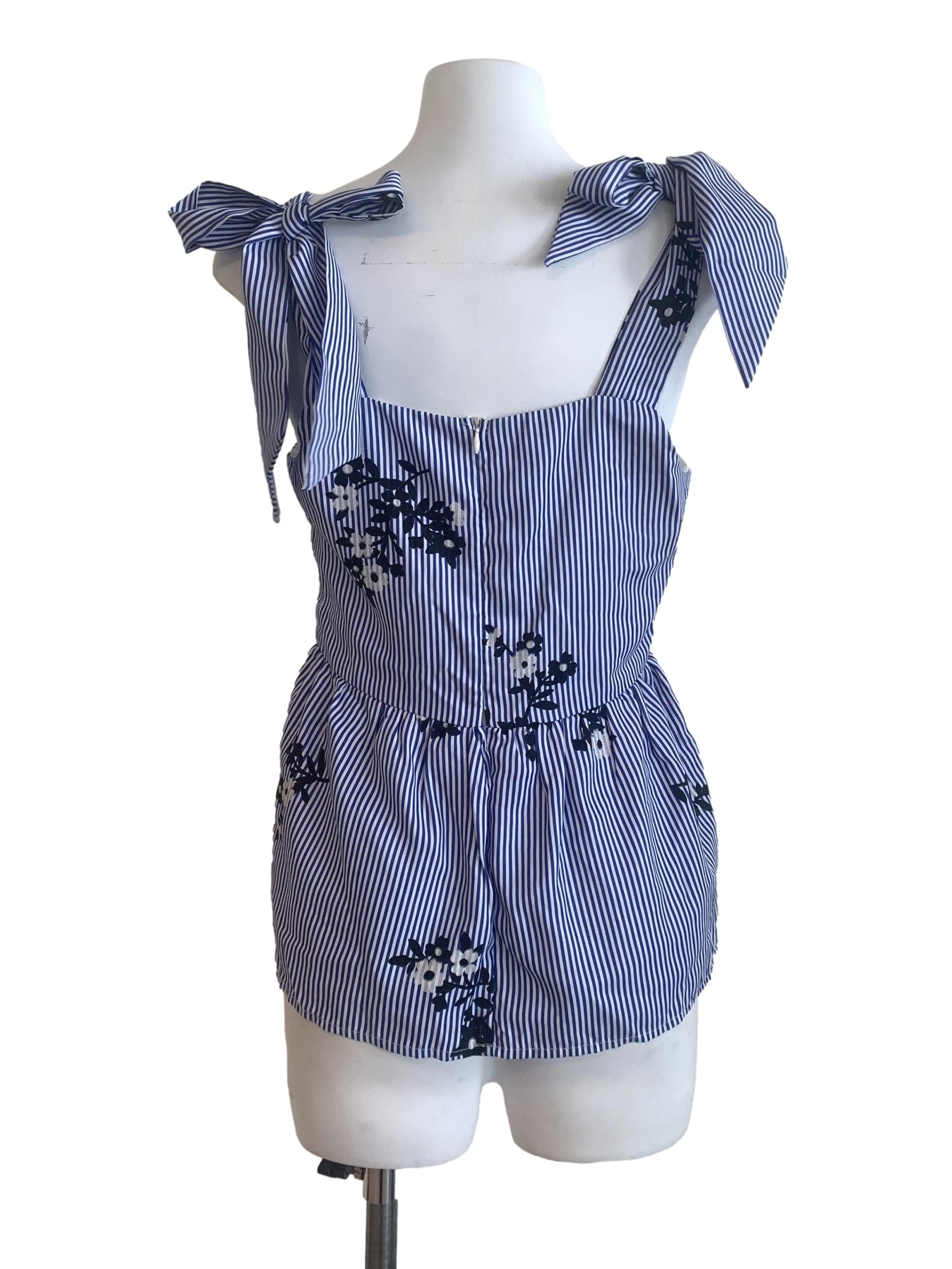 Heather Purple Floral Pattern Top