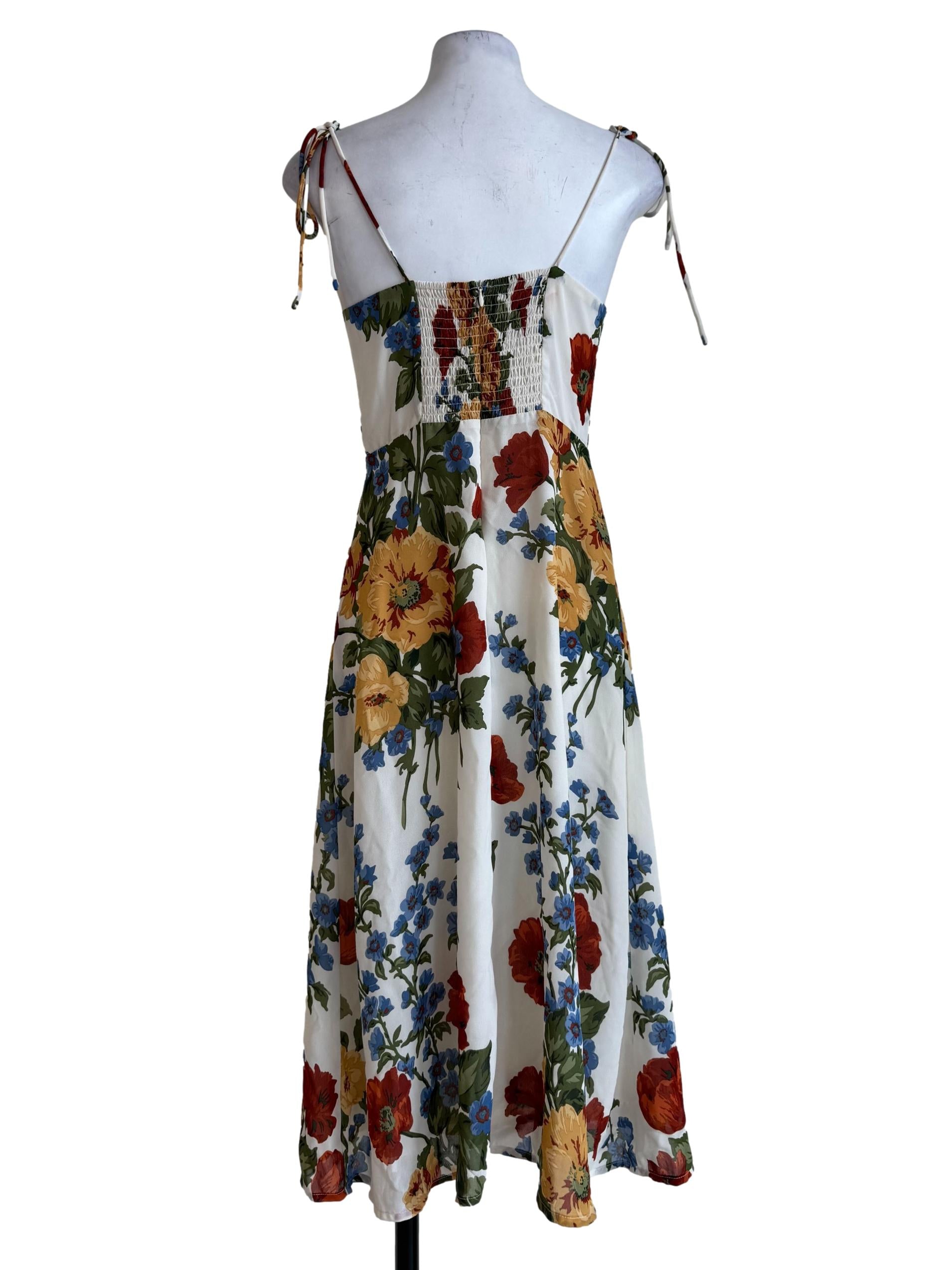 Multi-Color Sweetheart Neck Evening Dress