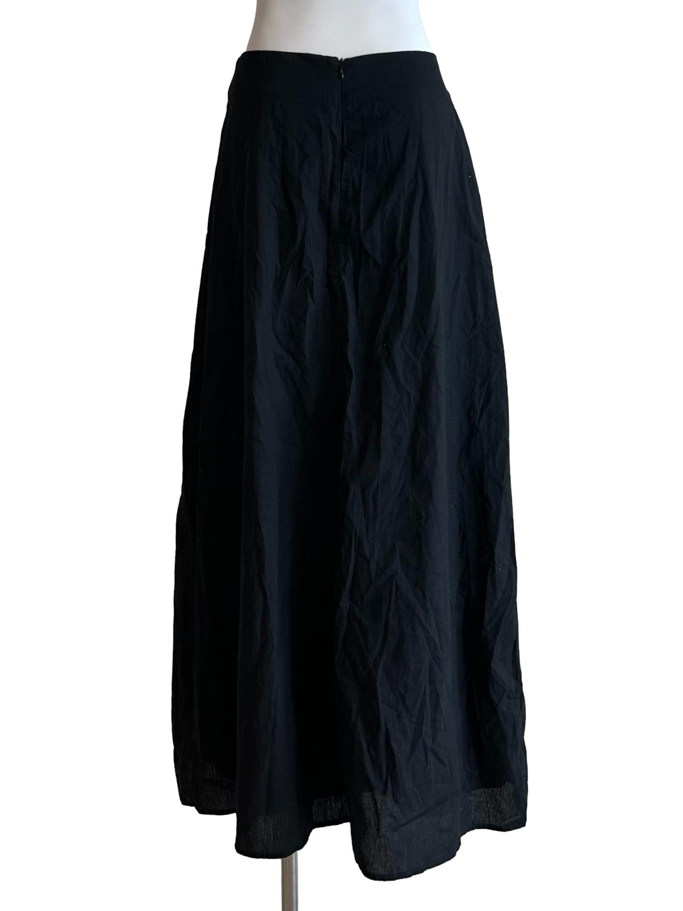 True Black A-Line Skirt