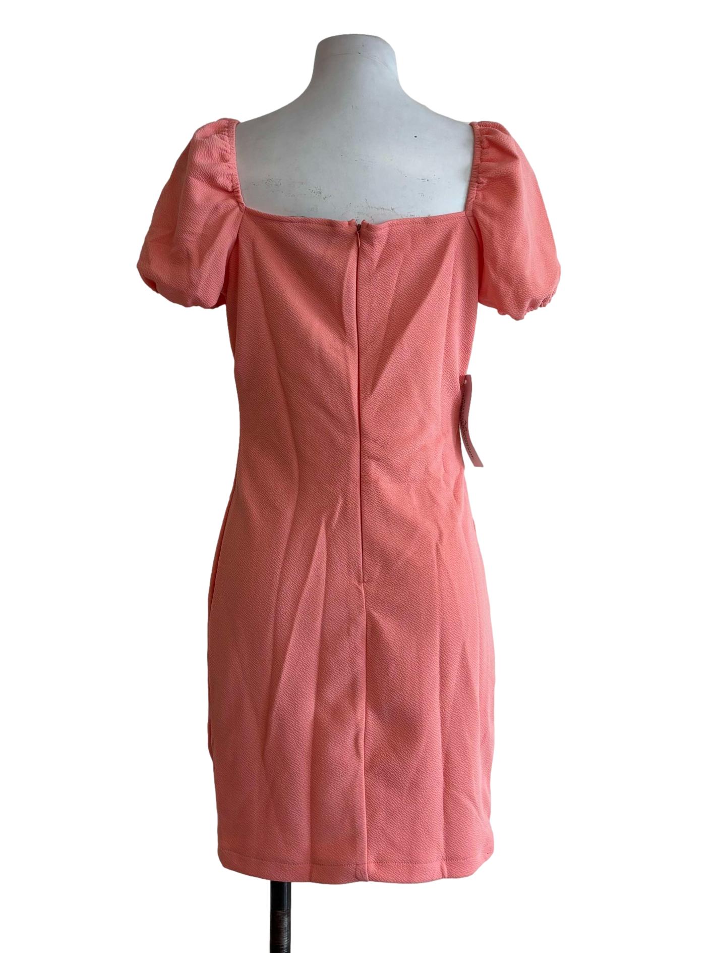 Salmon Pink Baby Doll Dress