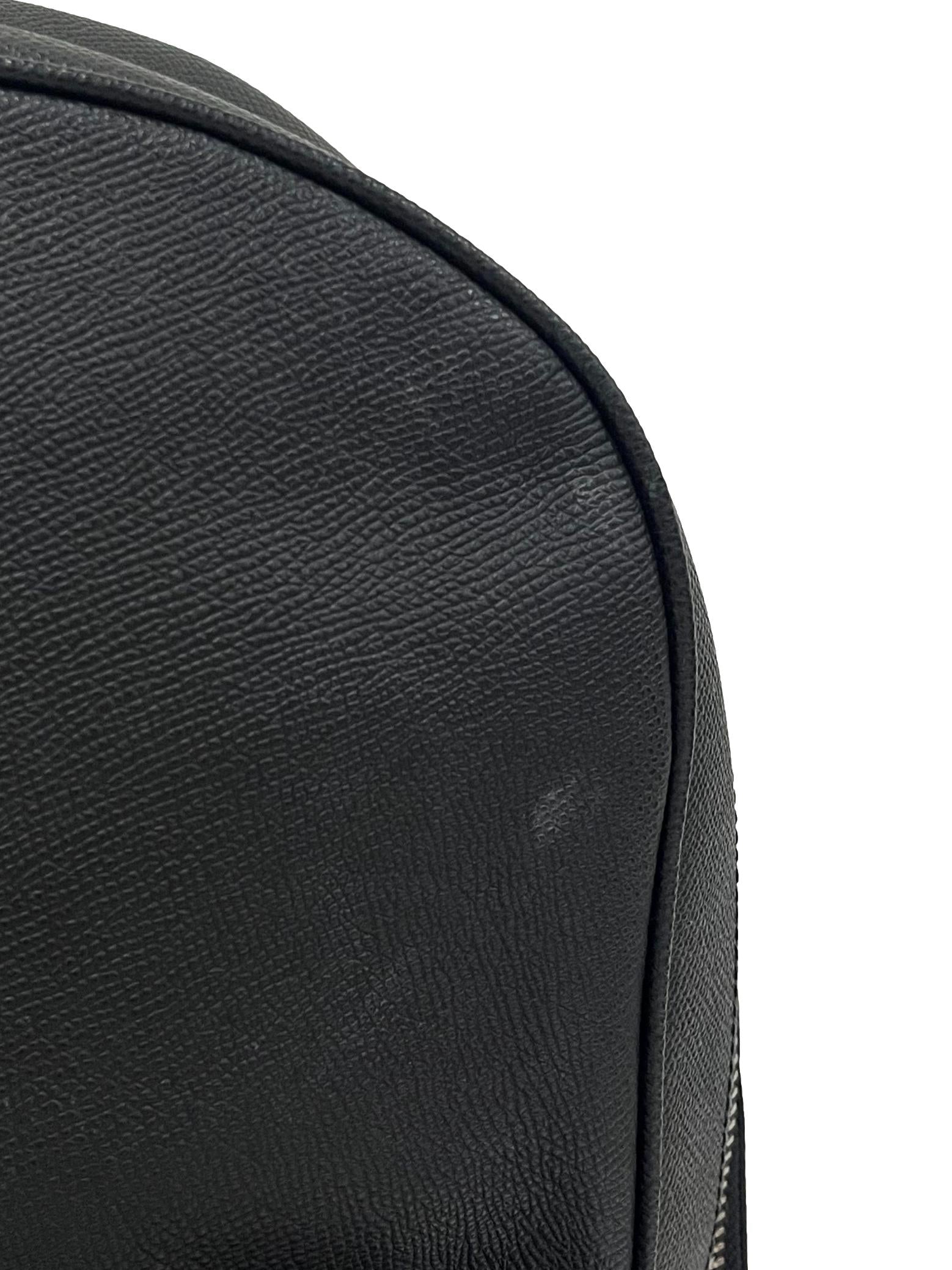 Black Leather Hudson Backpack