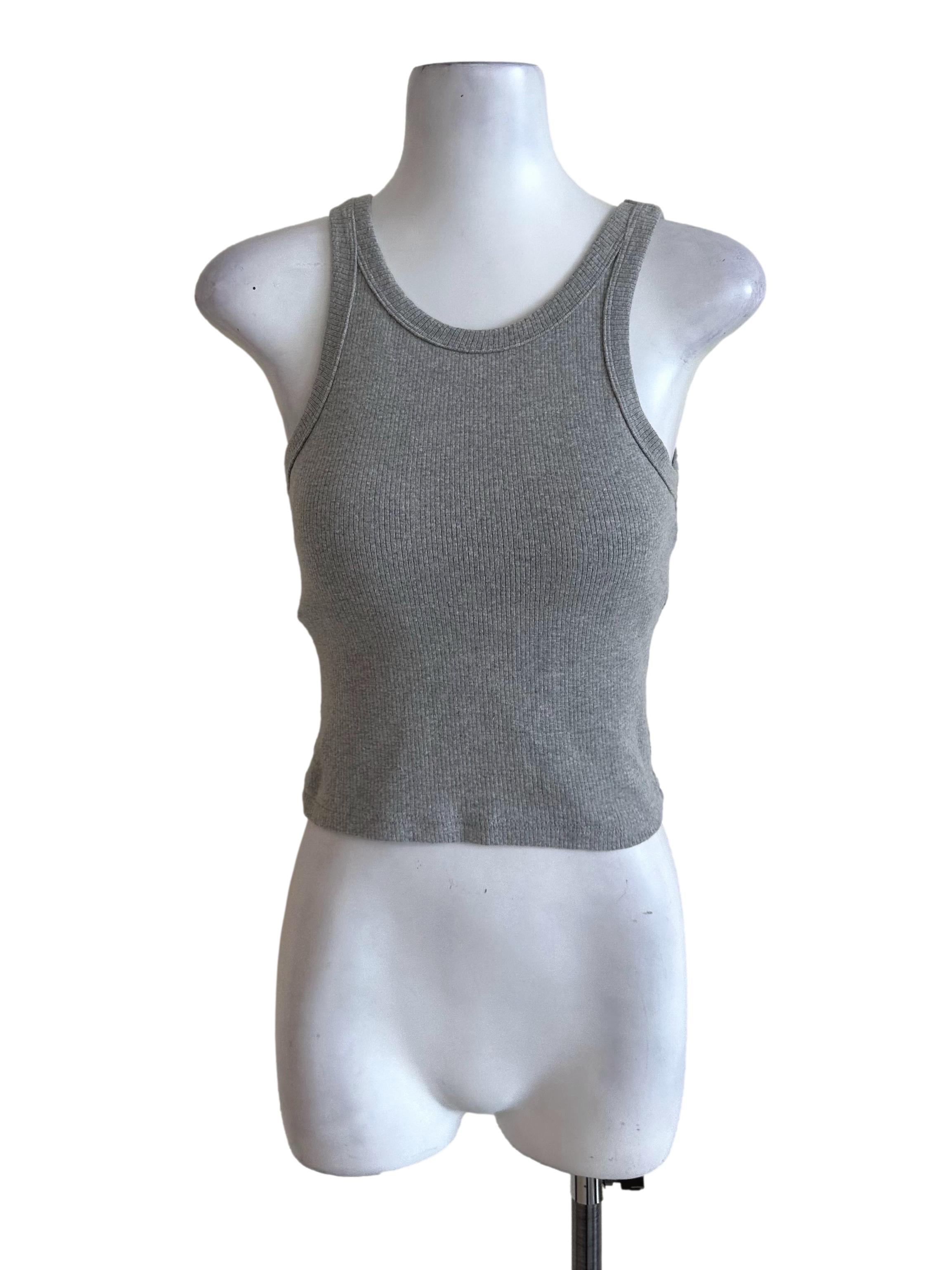 Ash Grey Knit Tank Top
