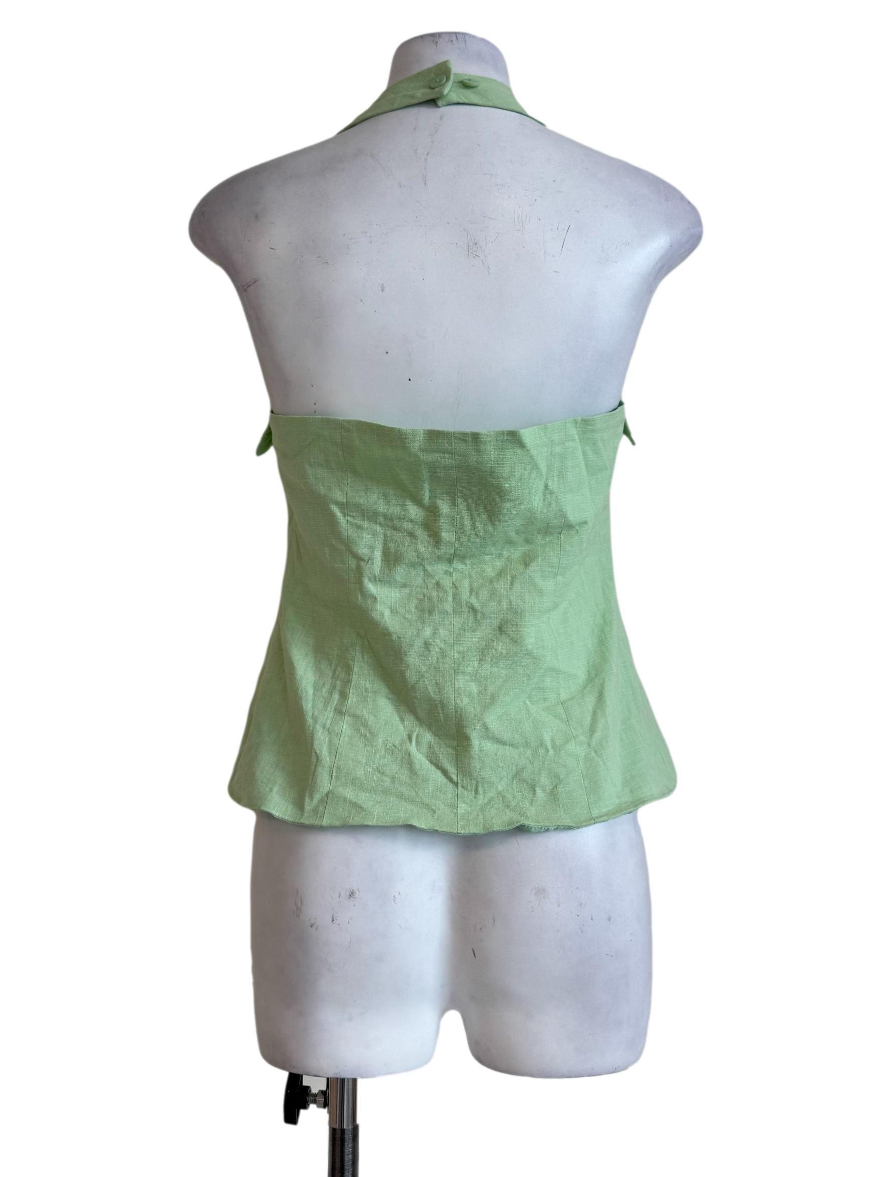 Mint Green Halter Neck Top