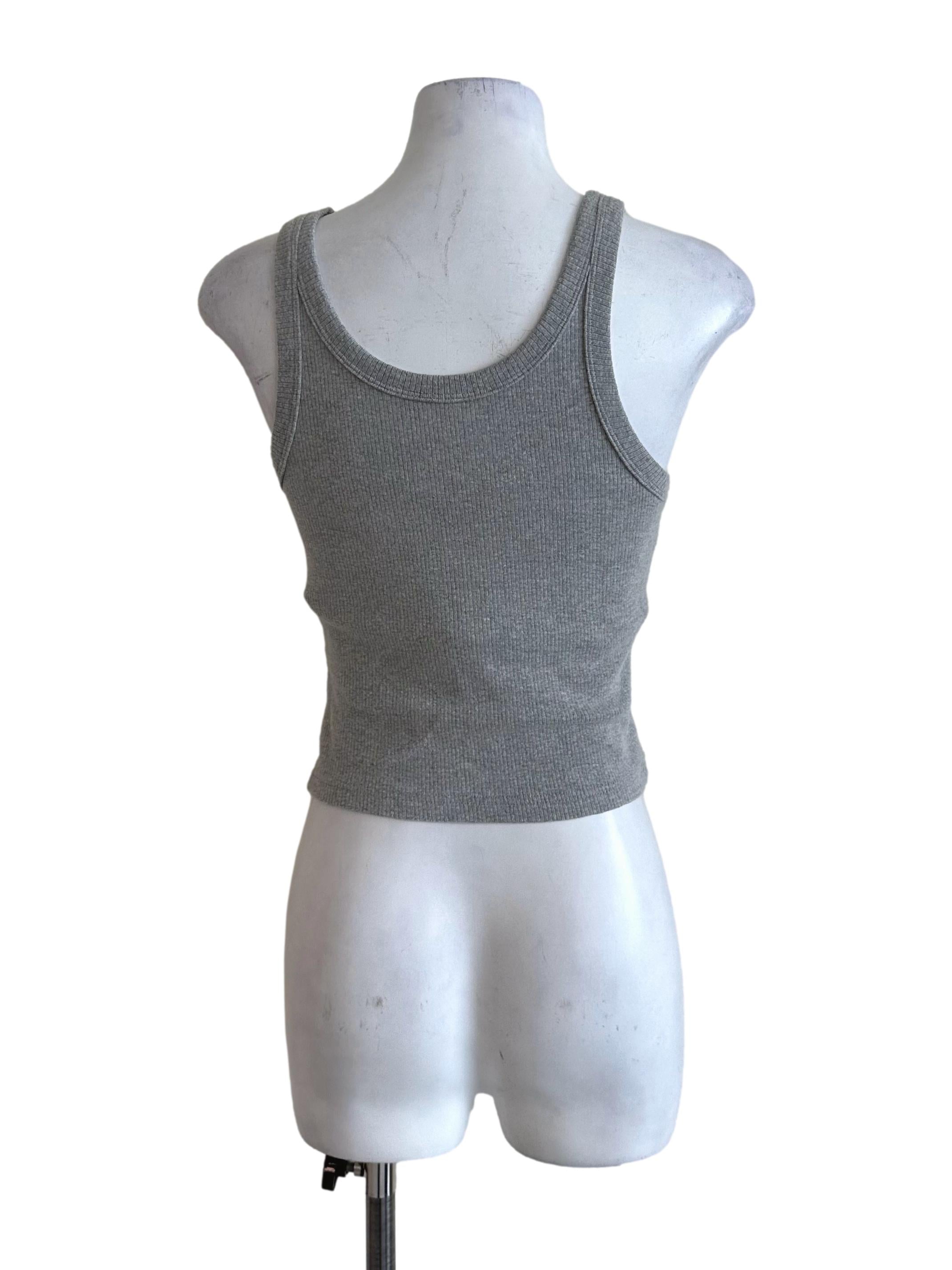 Ash Grey Knit Tank Top