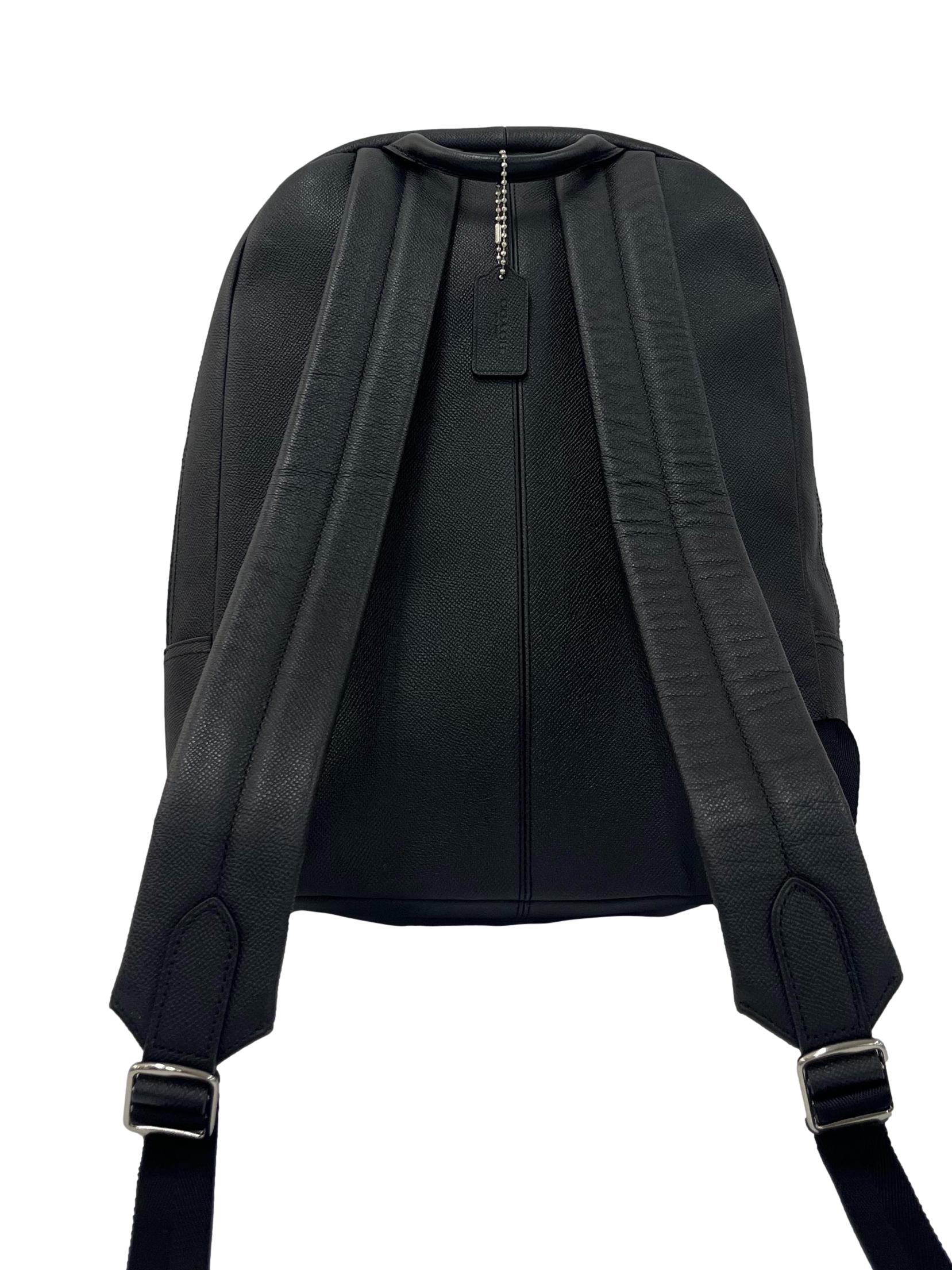 Black Leather Hudson Backpack