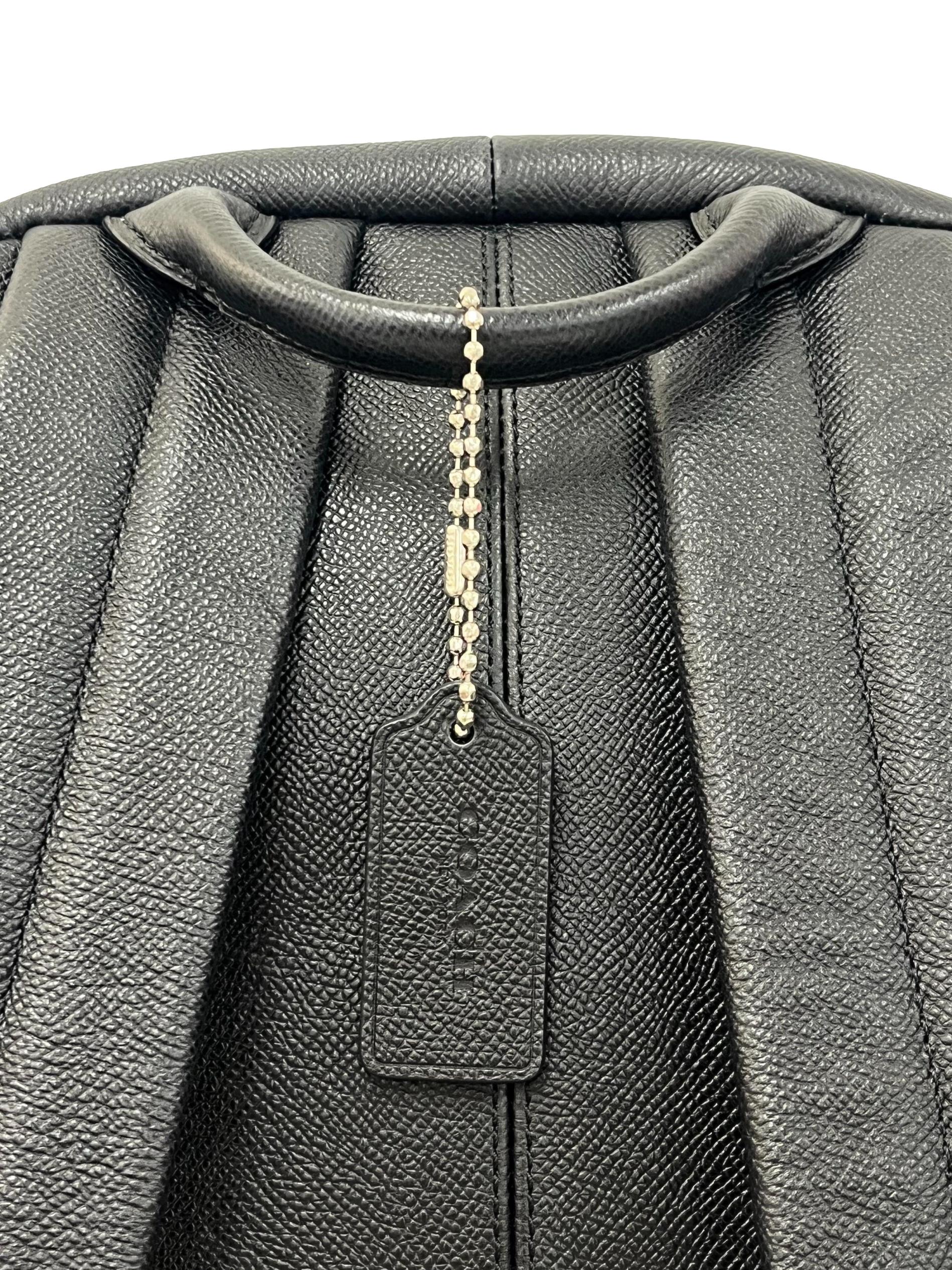 Black Leather Hudson Backpack