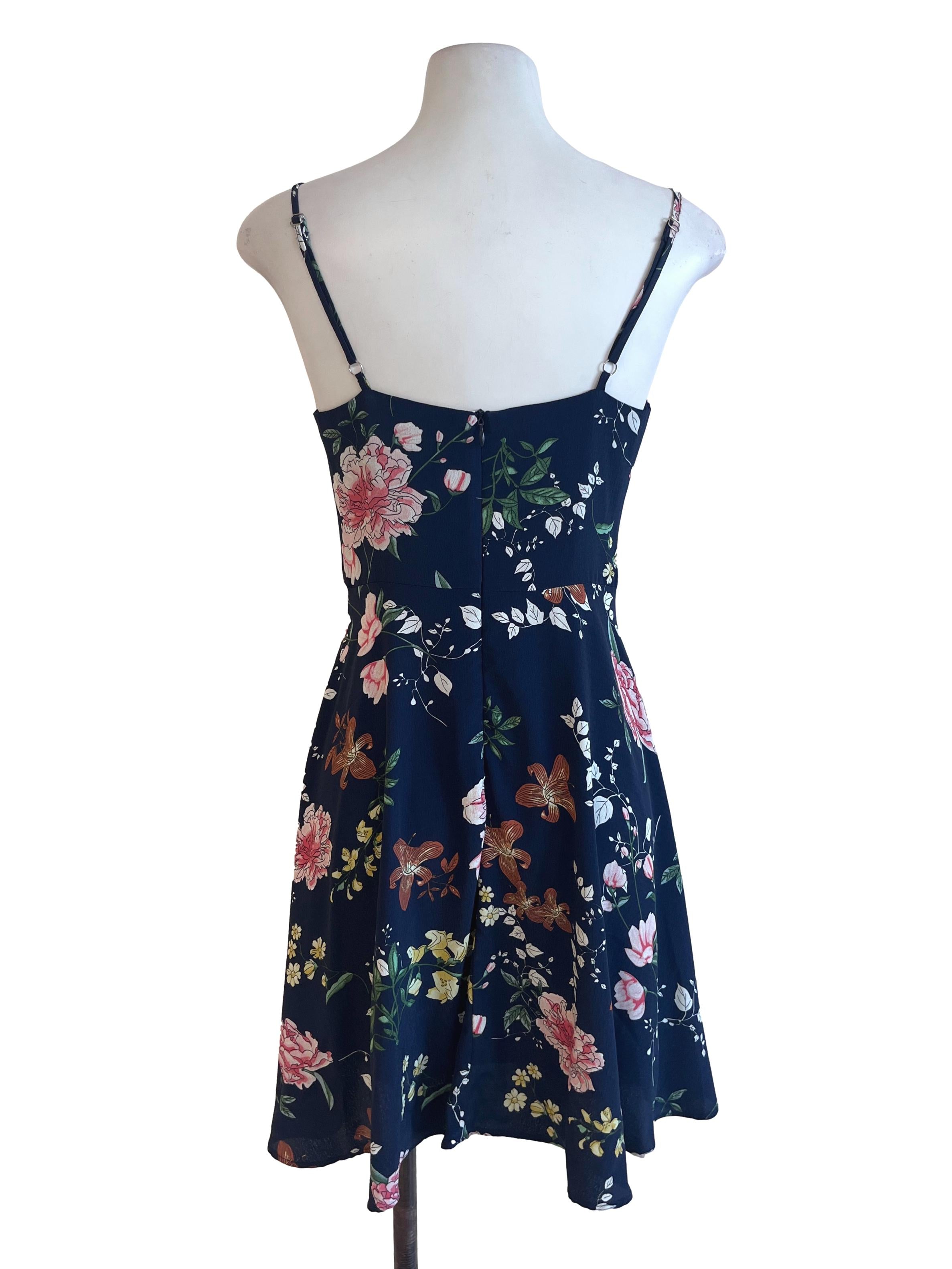 Multicolour Floral Pattern Sleeveless Sundress