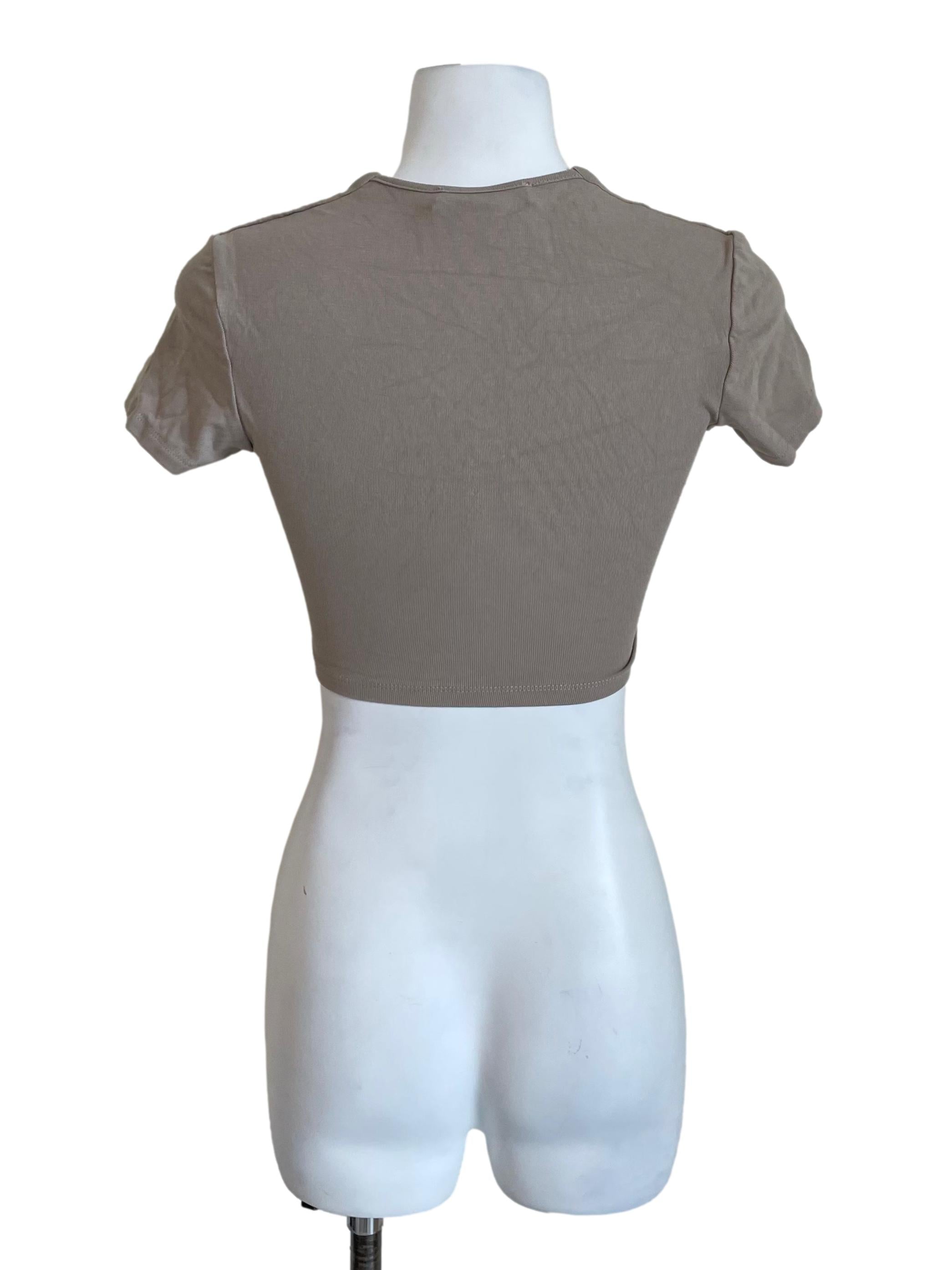 Oat Queen Anne Crop Tee