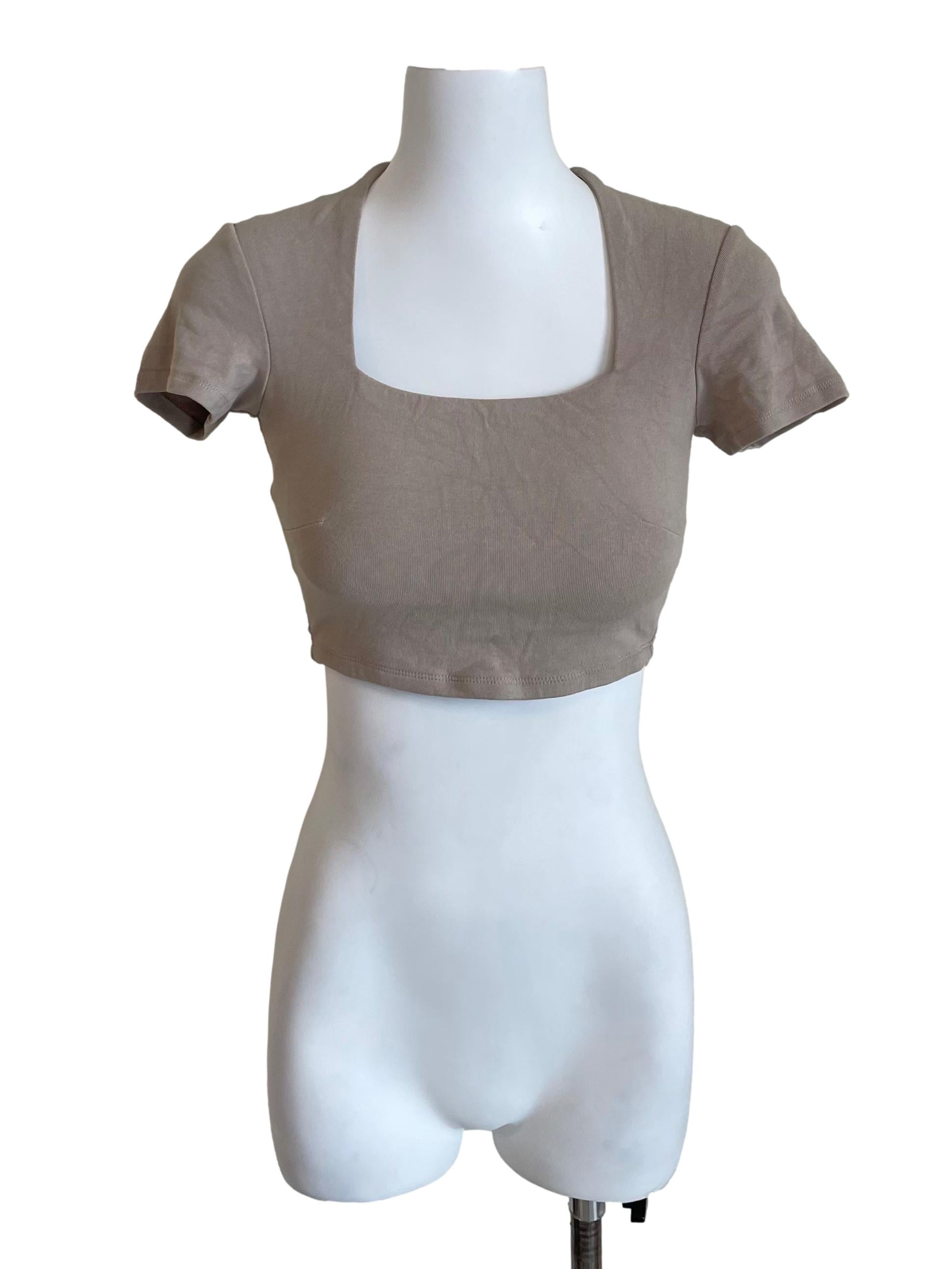 Oat Queen Anne Crop Tee