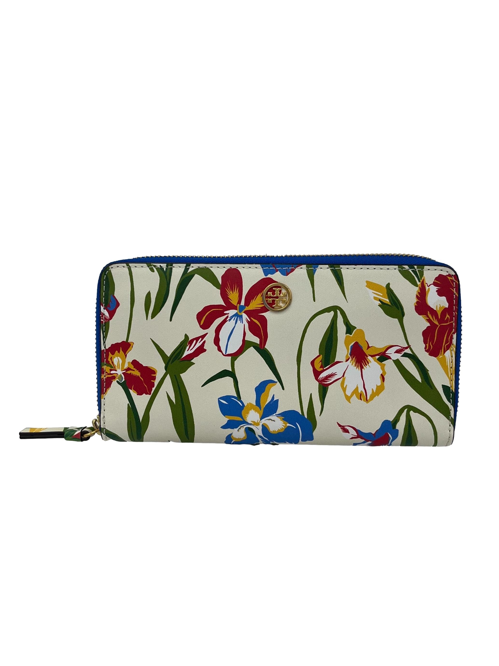 Multicolour Leather Robinson Floral Leather Continental Long Wallet