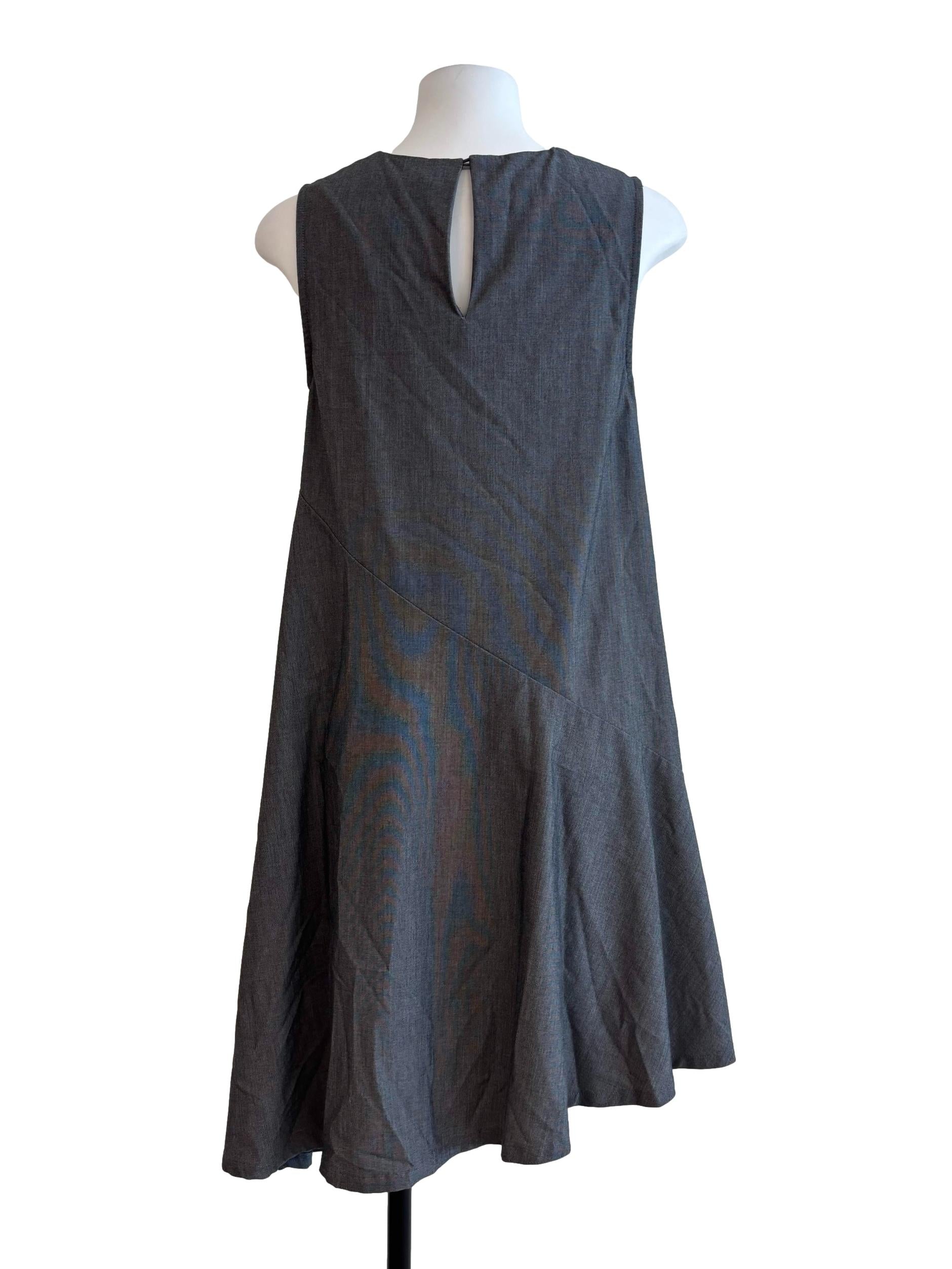 Echo Grey Sleeveless Shift Dress