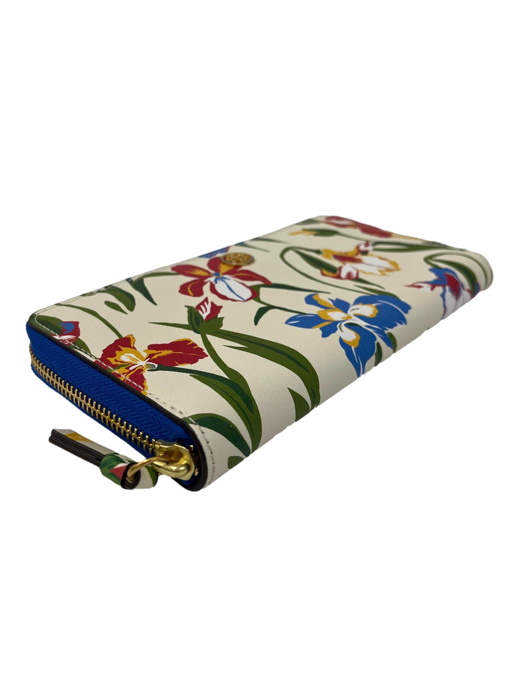 Multicolour Leather Robinson Floral Leather Continental Long Wallet