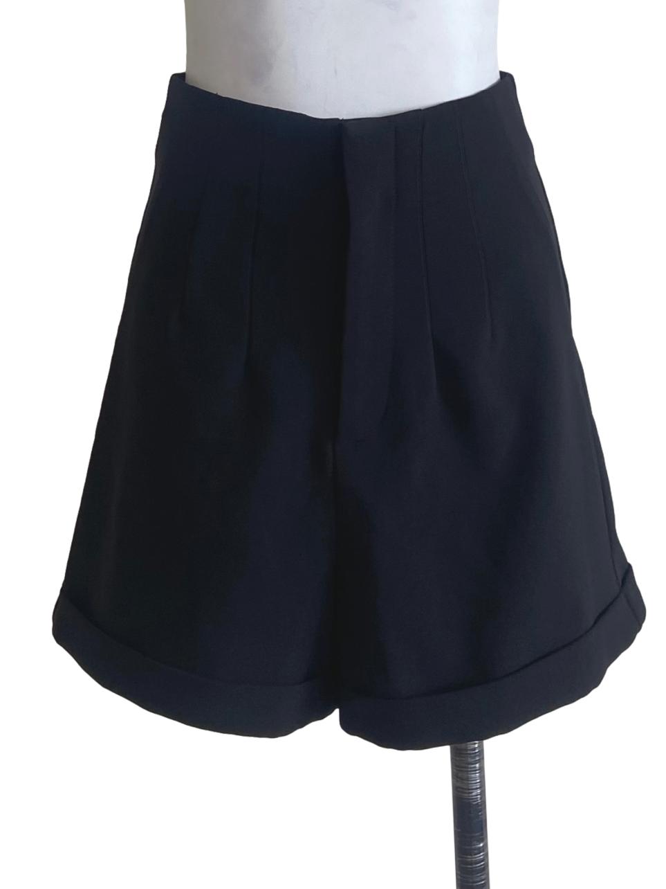 Black High Waisted Shorts