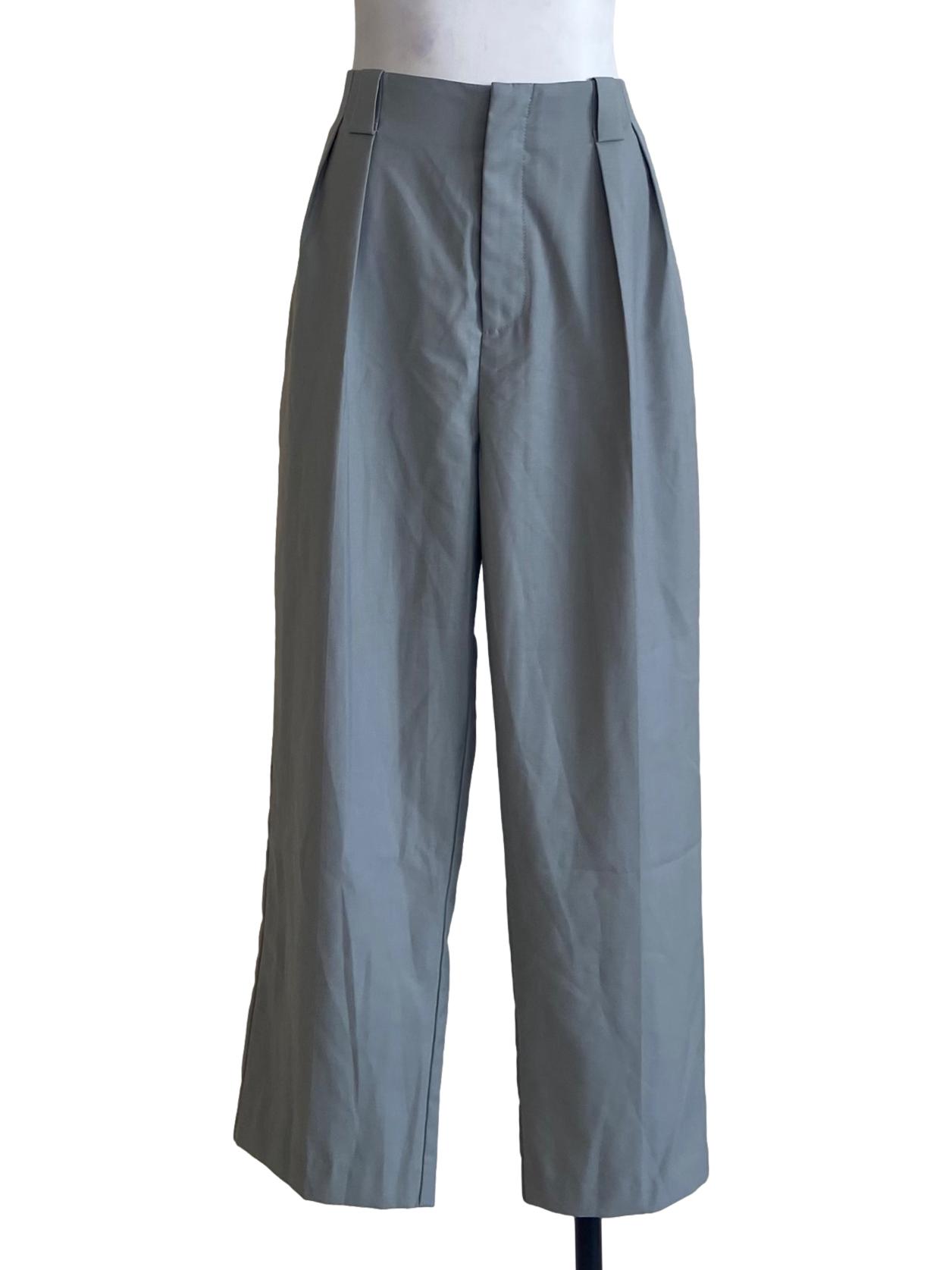 Pistachio Green Formal Straight Pants