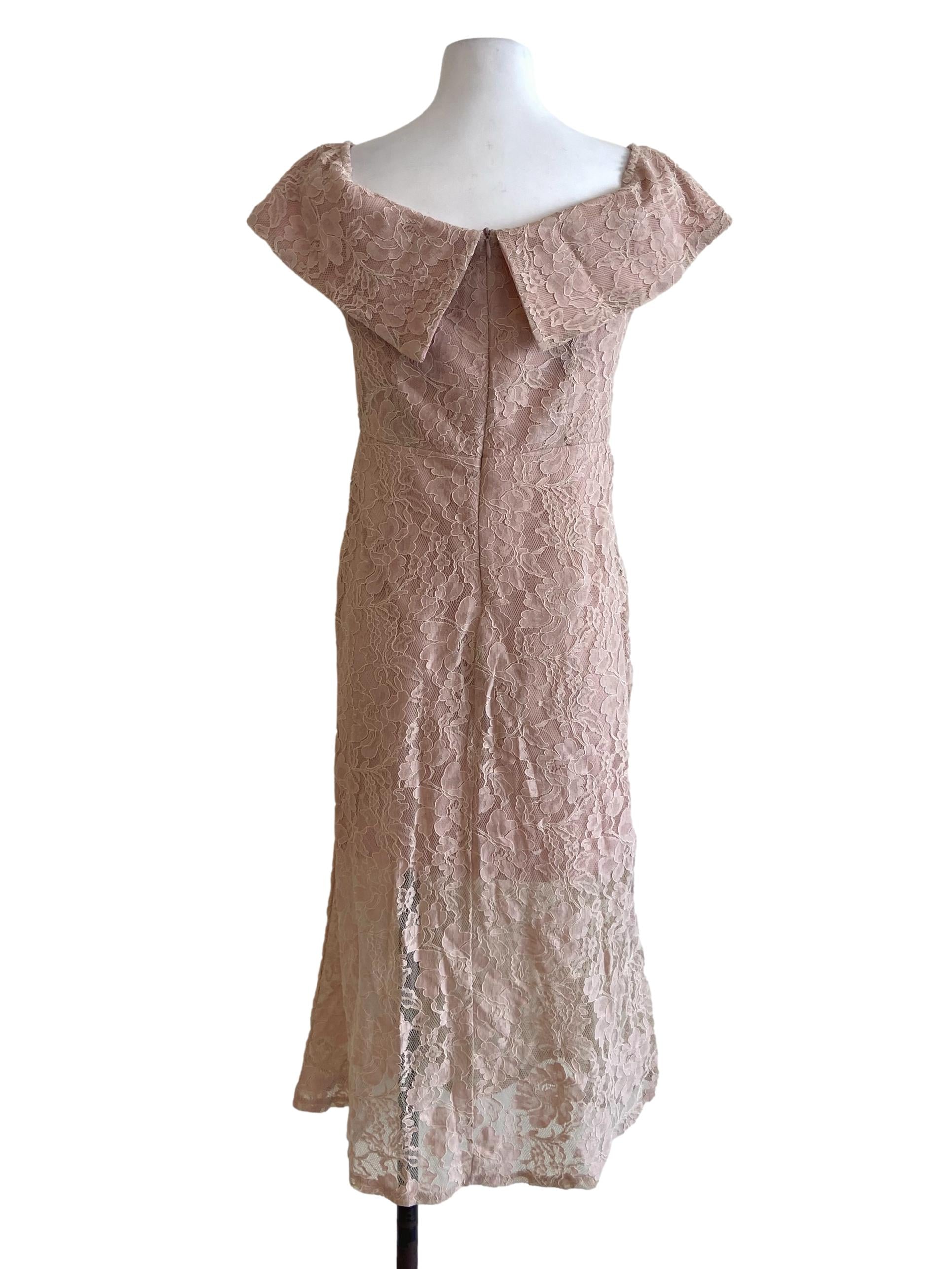 Coconut Floral Lace Off Shoulder Shift Dress