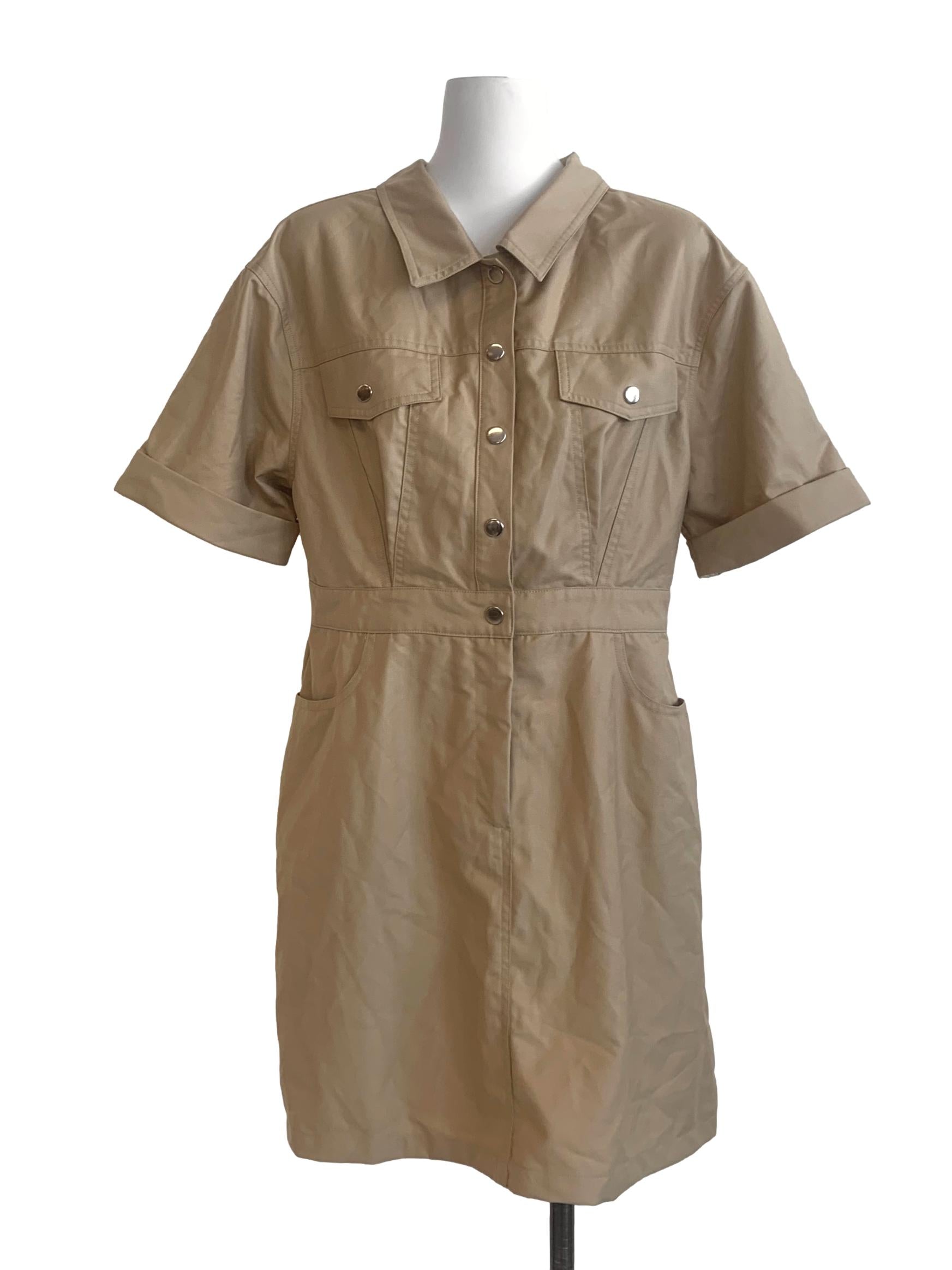 Tortilla Brown Shirt Dress