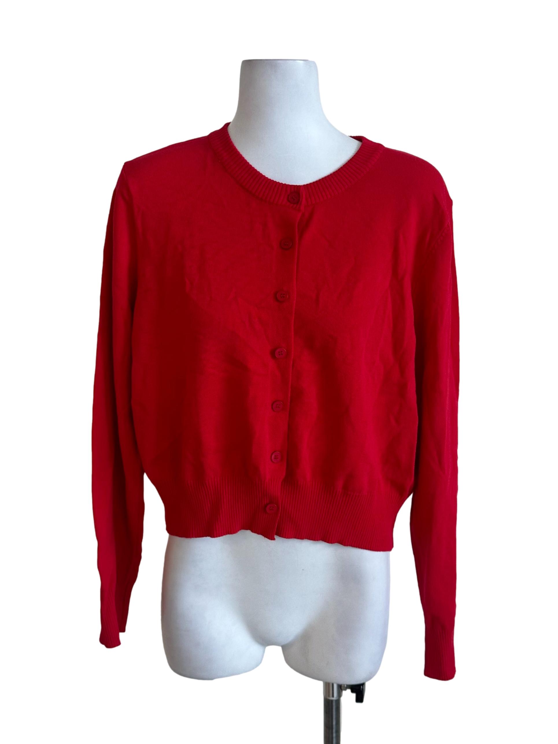Sashay Red Knit Cardigan
