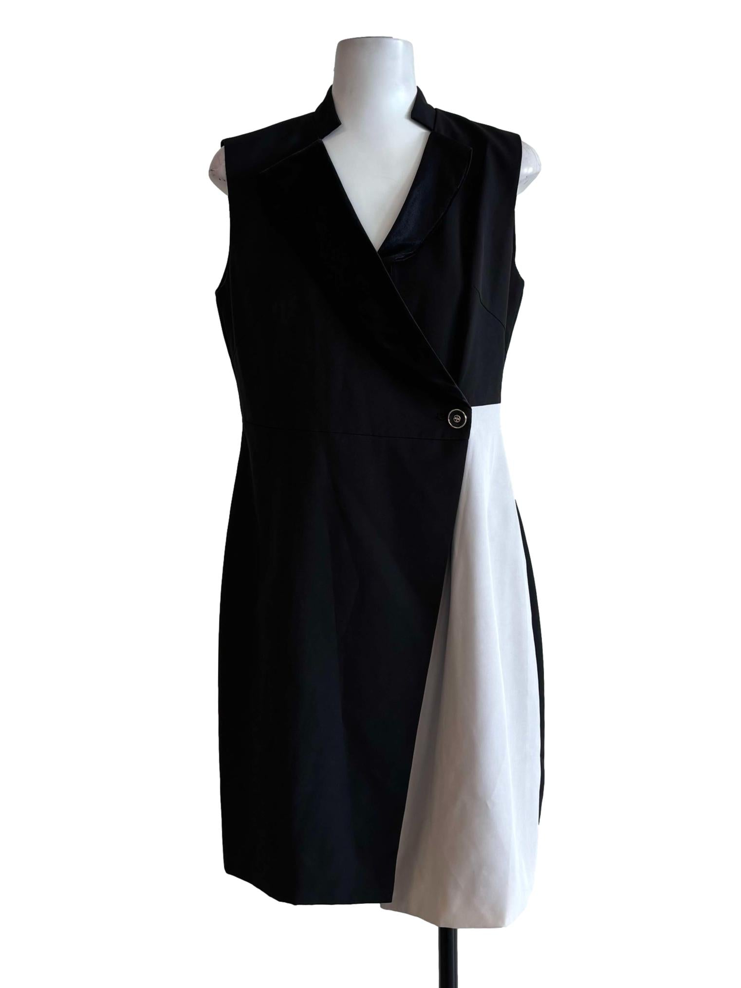 Black Light Grey Side Part Sleeveless Dress