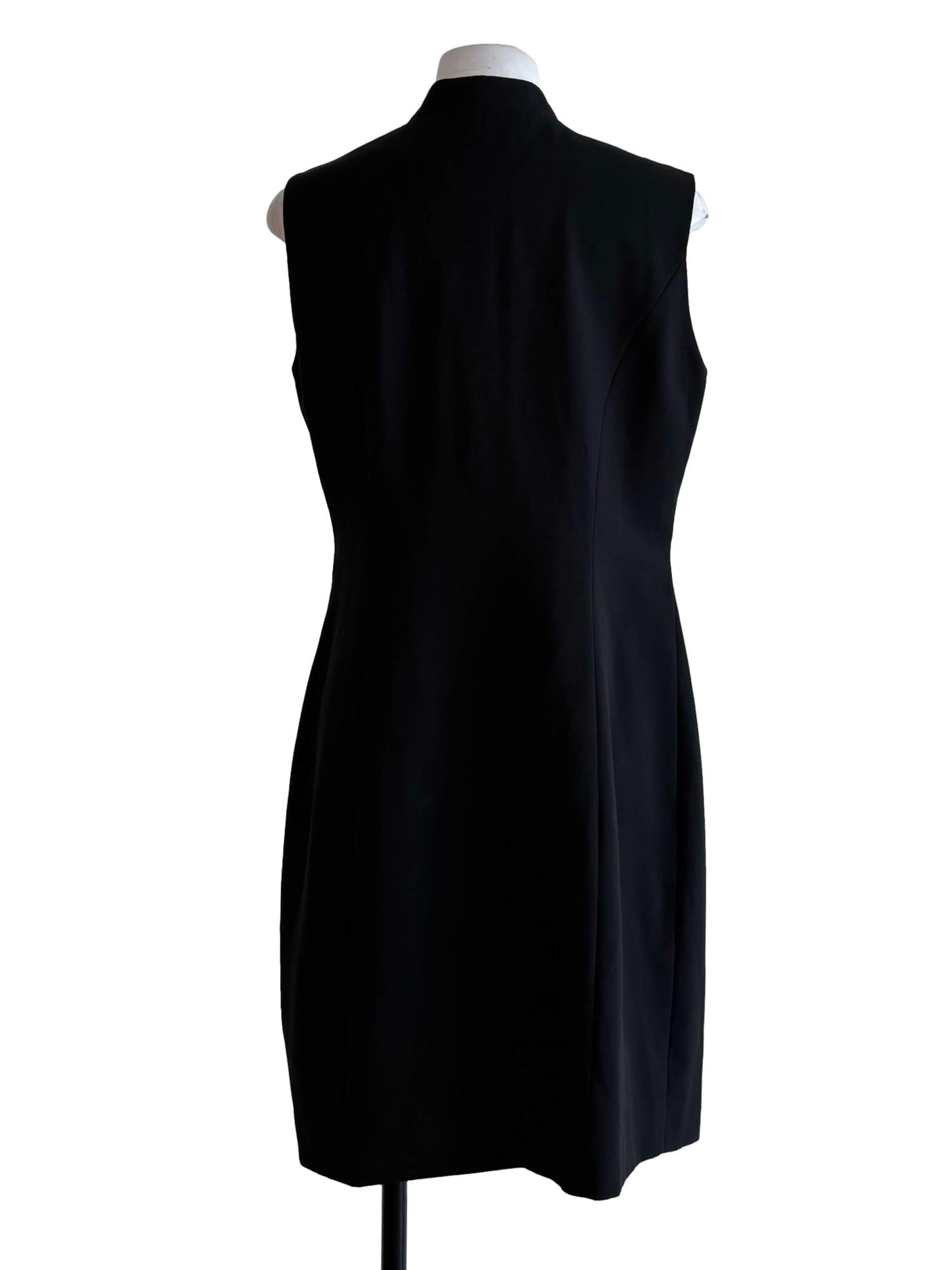 Black Light Grey Side Part Sleeveless Dress