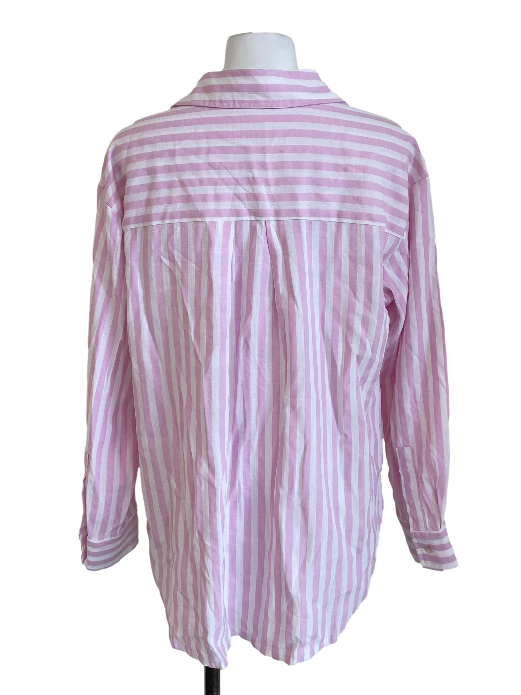 Blush Pink Bengal Stripe Oxford Shirt