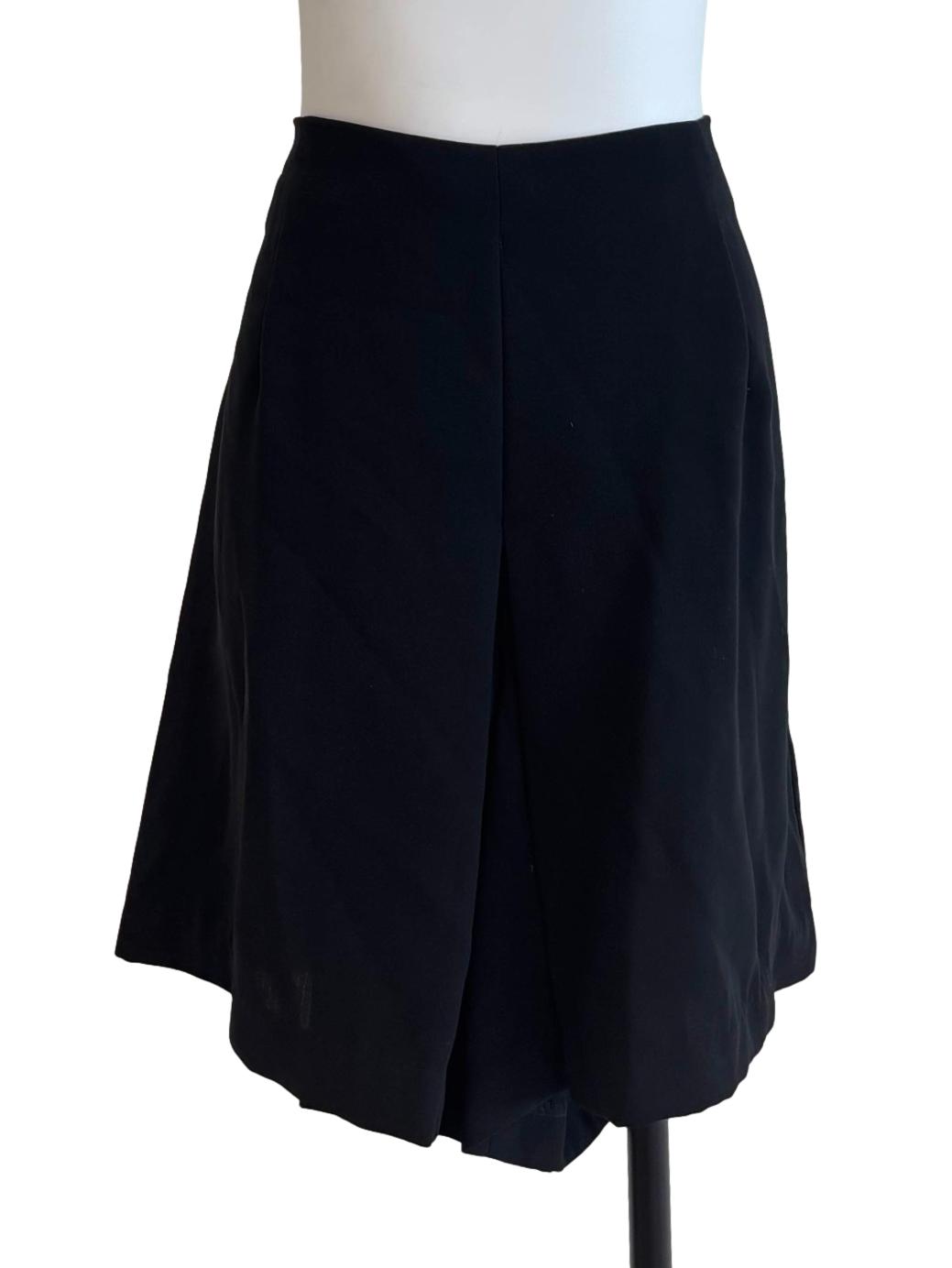 Onyx Black Wide Skorts