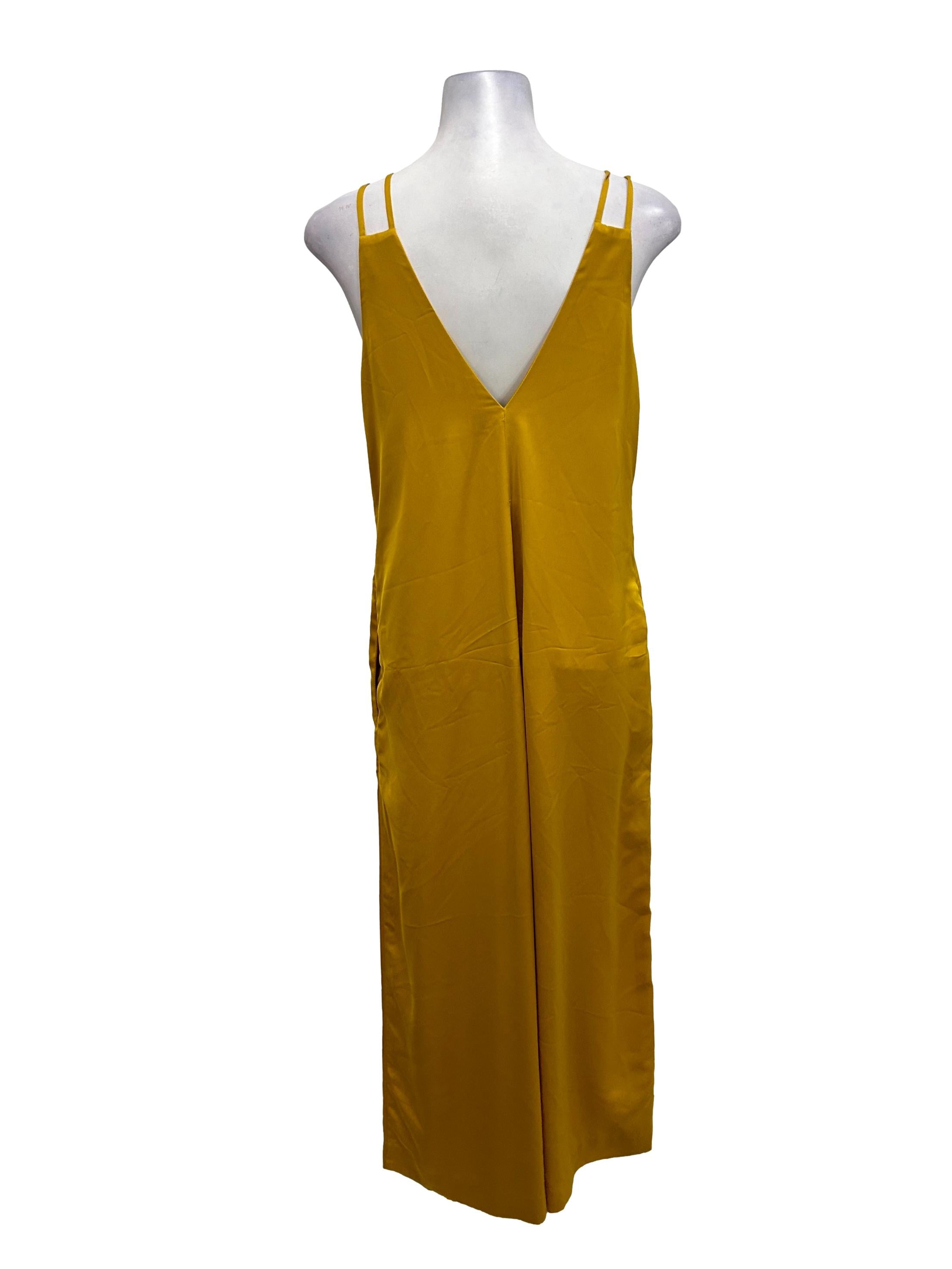 Mustard Satin Jumpsuit