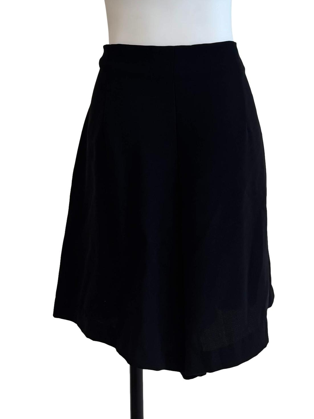 Onyx Black Wide Skorts