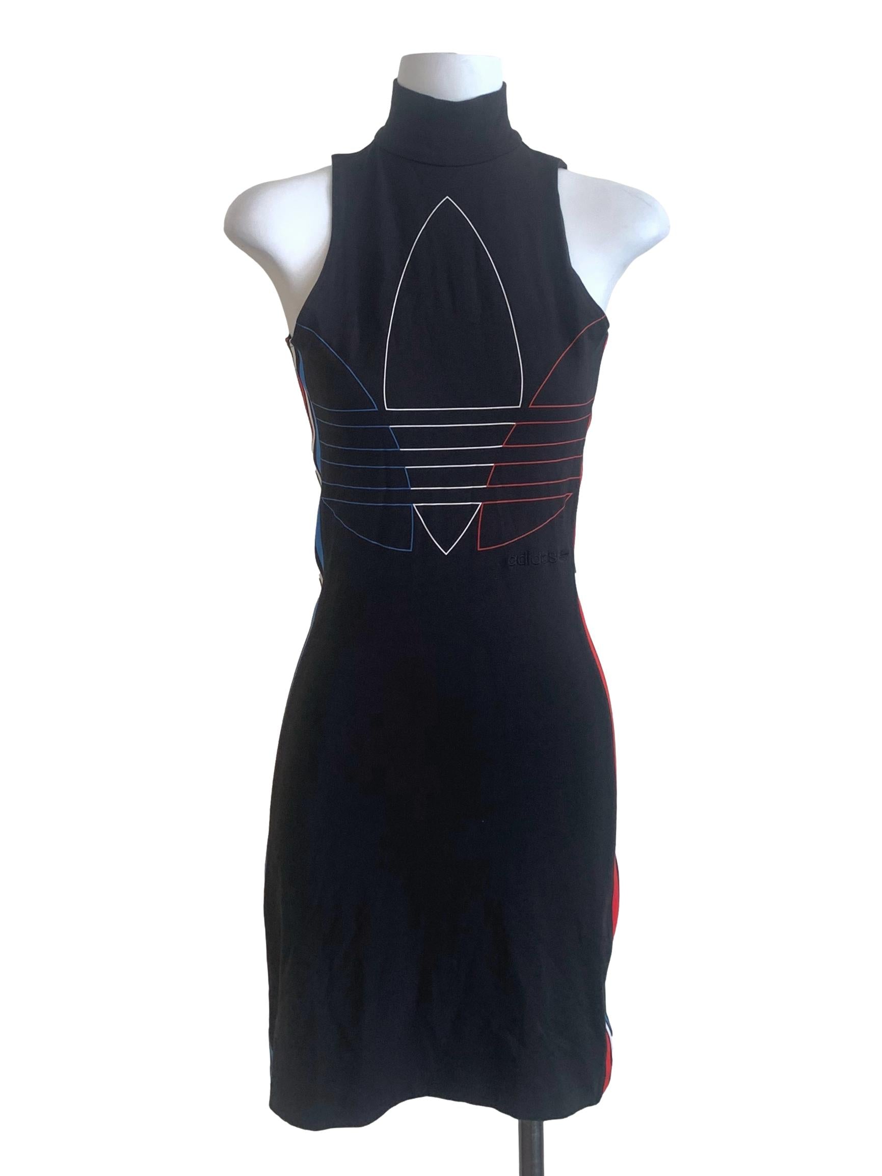 Black High Neck Bodycon Dress