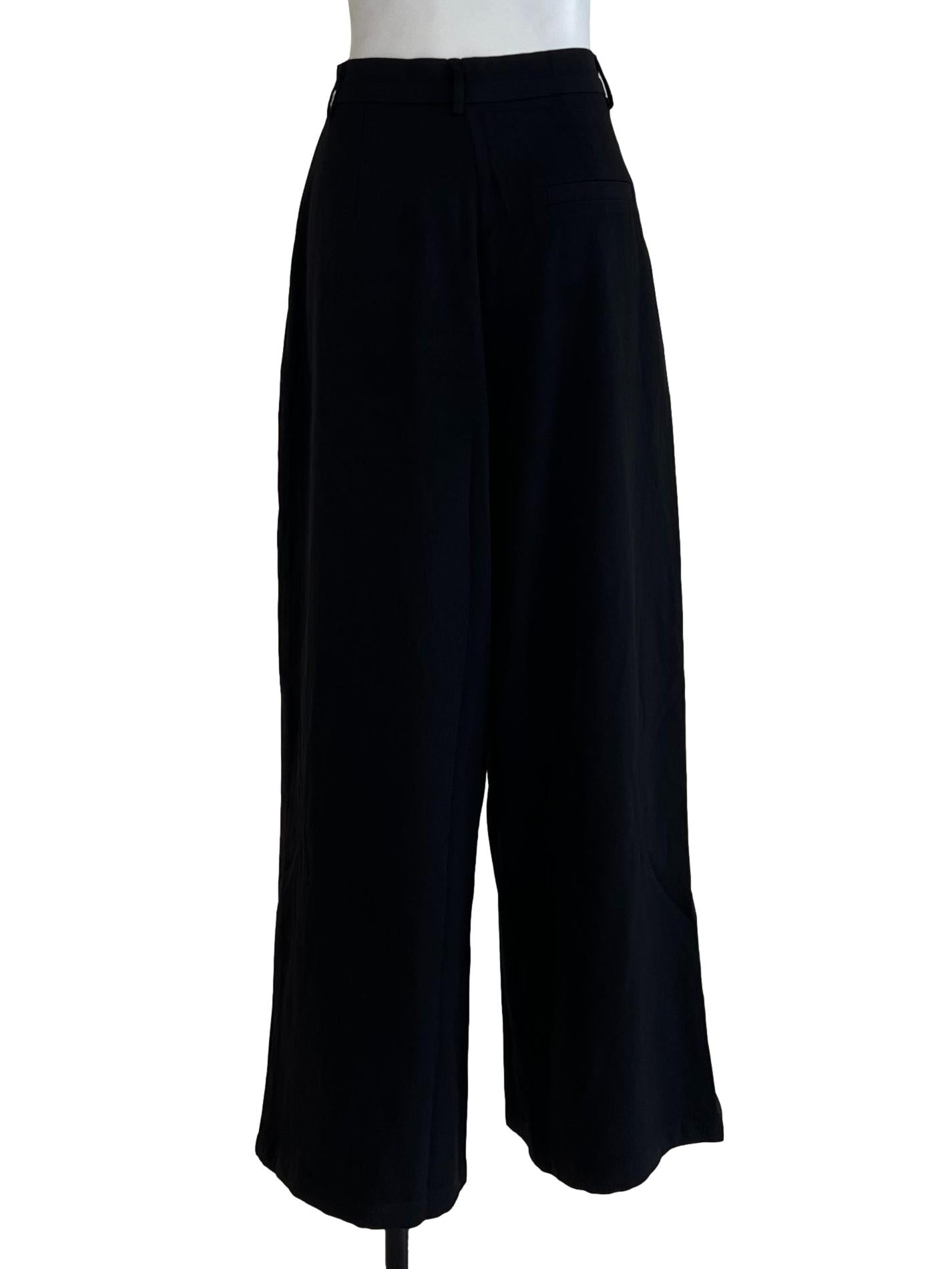 Black Slack Formal Palazzo Pants