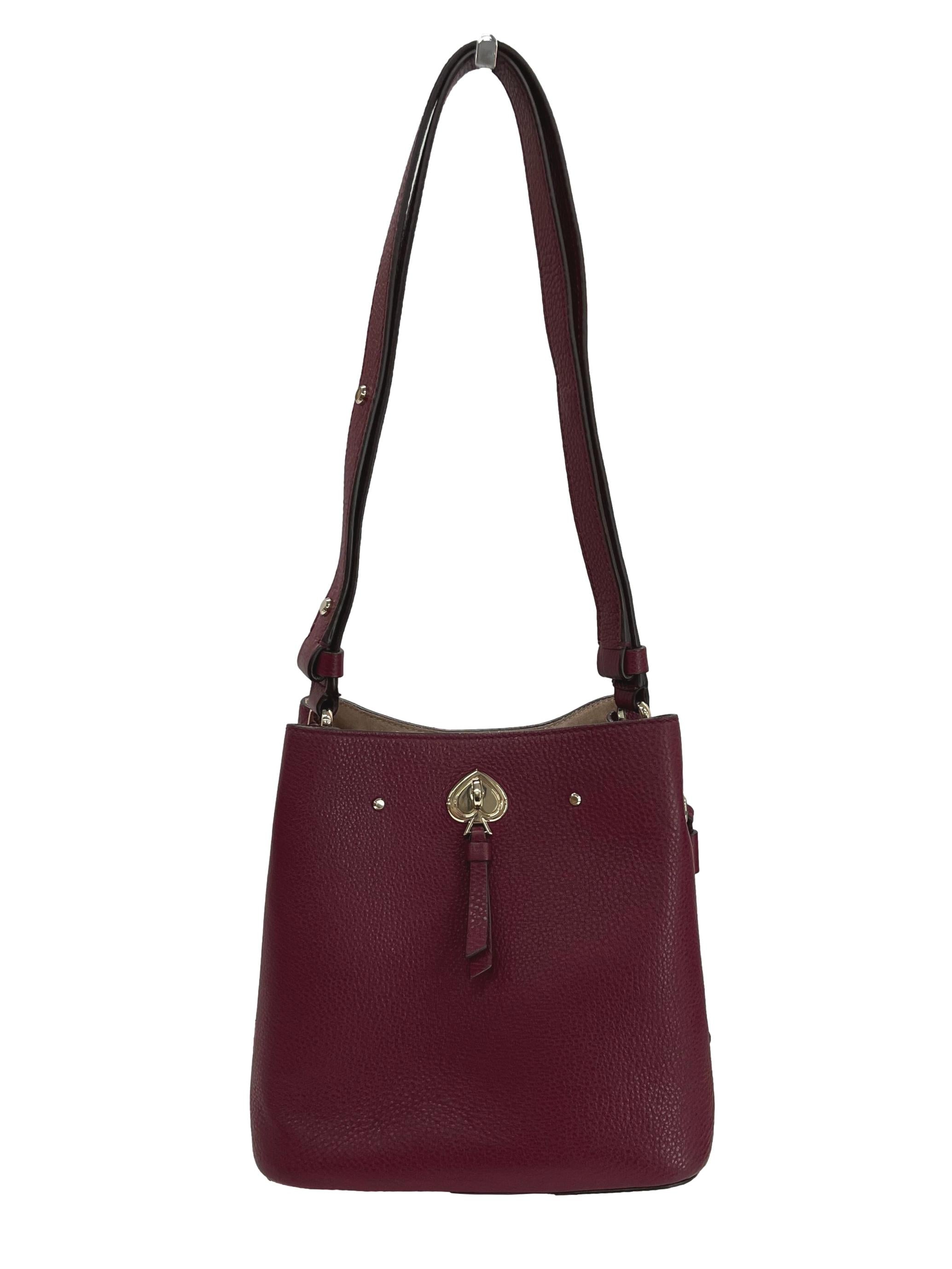 Maroon Bucket Bag