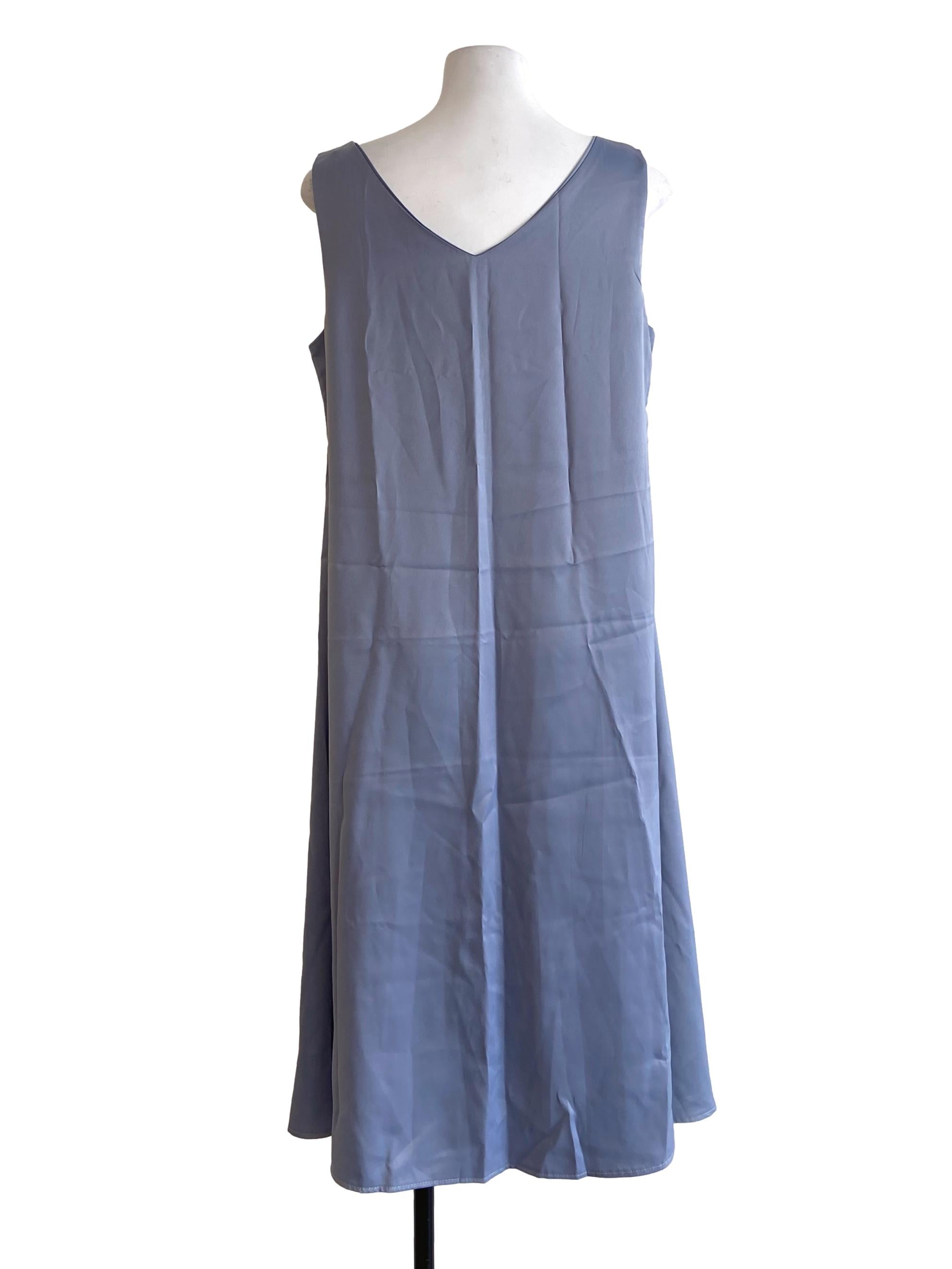 Frost Blue Slip Dress